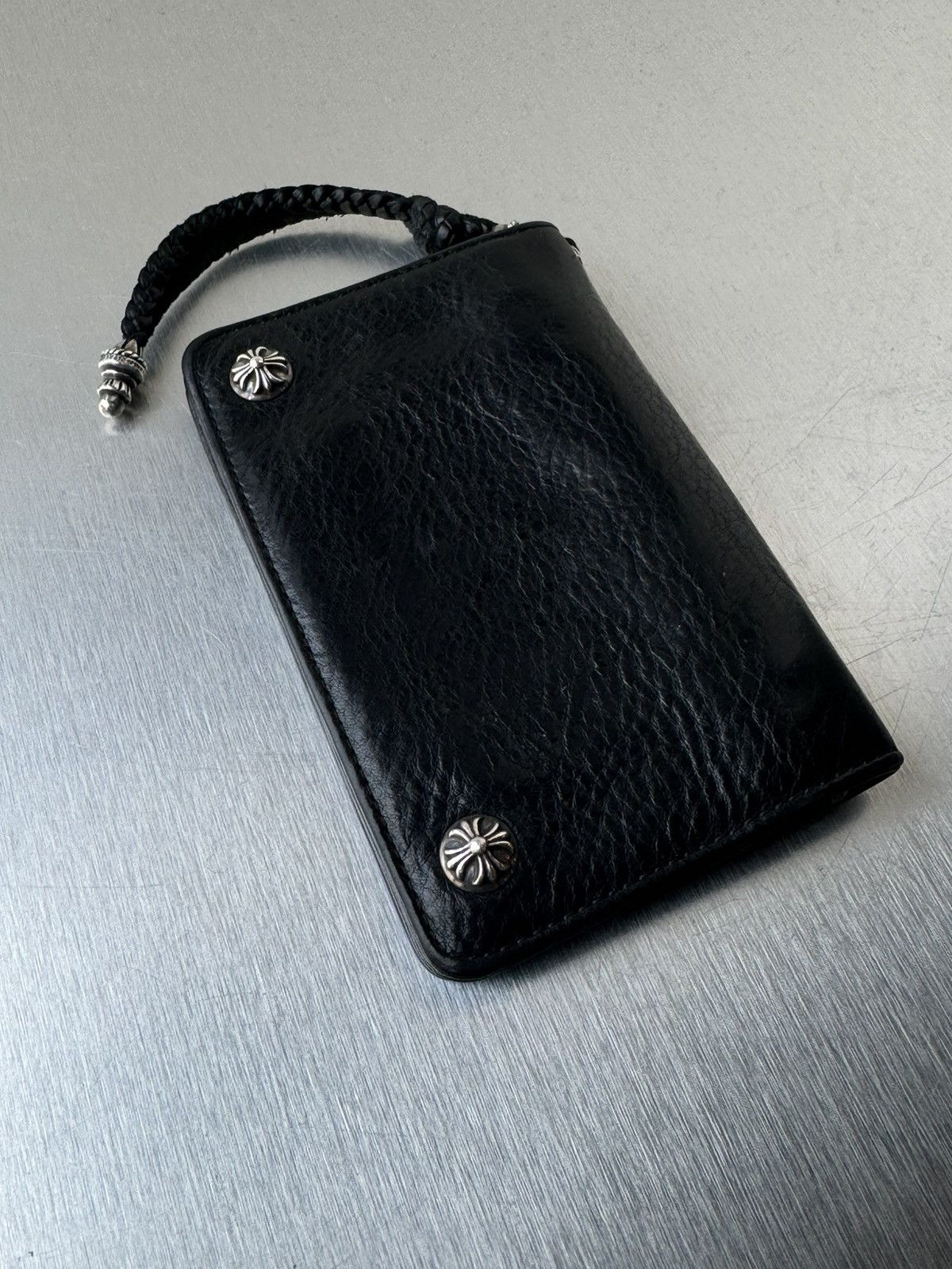 Chrome Hearts Chrome Hearts 3 Side Zip Pyramid Stud Wallet