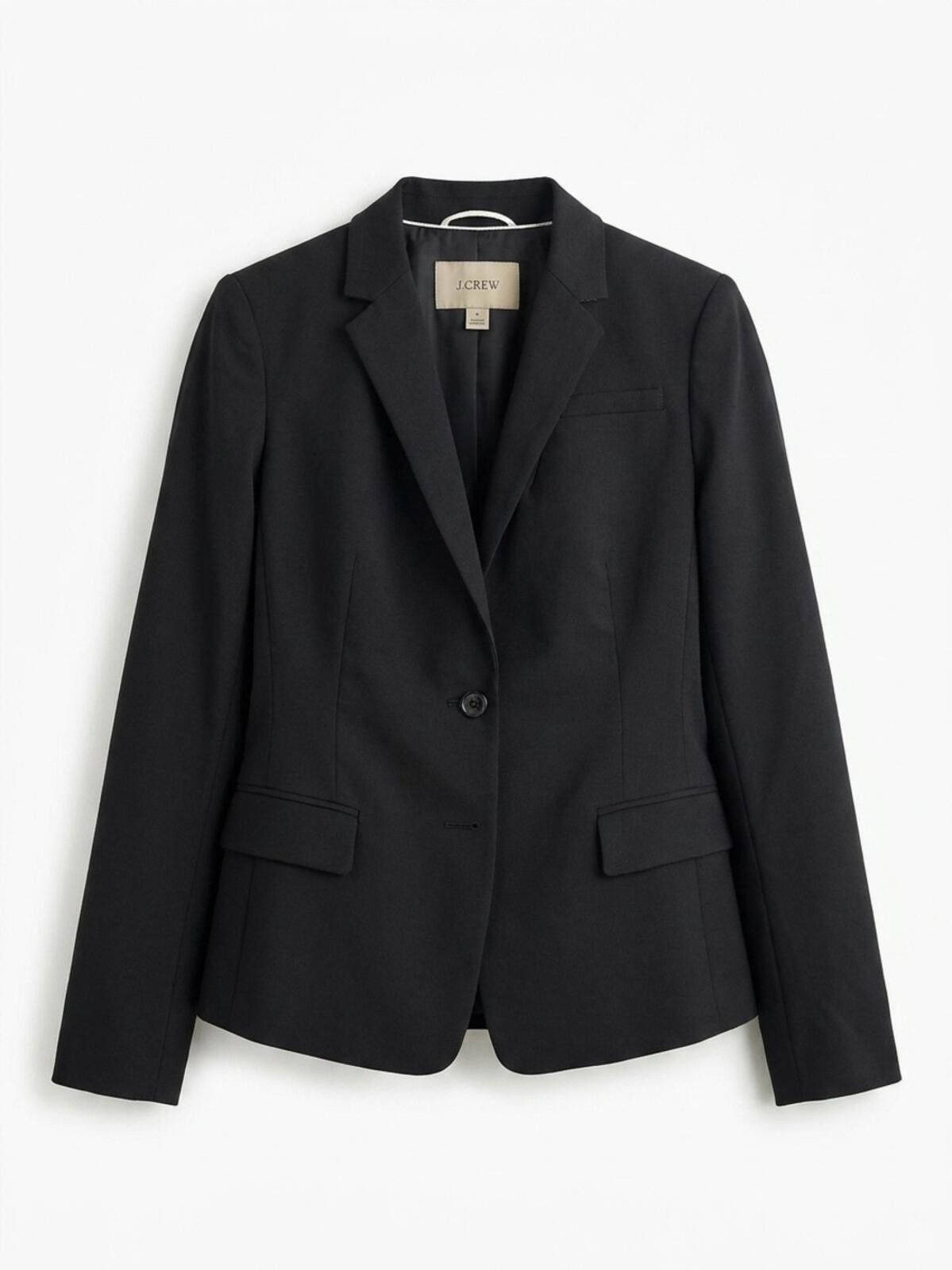 Banana Republic Banana Republic Black Single-Button Tailored Blazer Size S / US 4 / IT 40 - 1 Thumbnail