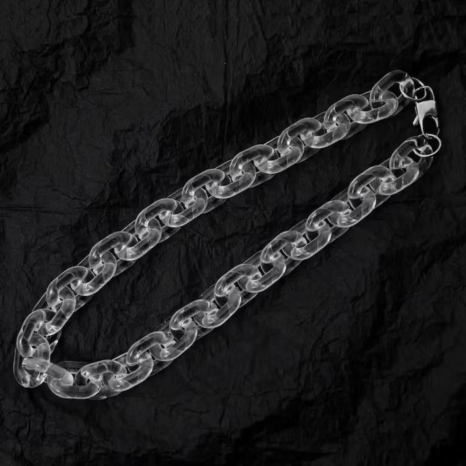 Jewelry New Transparent Acrylic Chain Necklace Size ONE SIZE - 2 Thumbnail