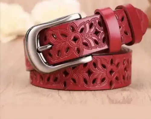 Other Red Floral Theme Belt Size ONE SIZE - 1 Thumbnail