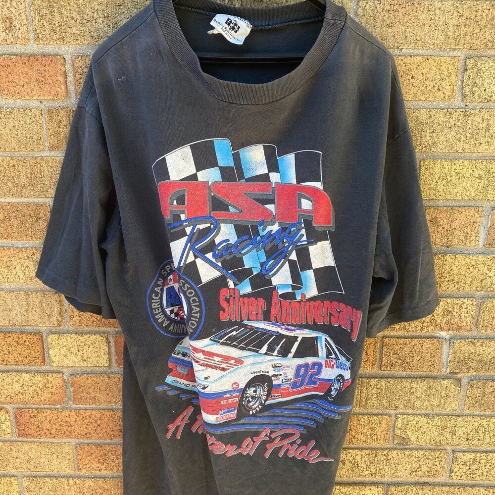 NASCAR Vintage ASA Racing Silver Anniversary T Shirt Berkley Sport Size US XL / EU 56 / 4 - 4 Thumbnail