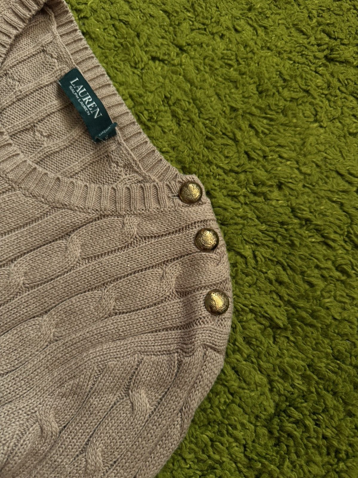 Ralph Lauren Lauren Ralph Lauren cable knit oldmoney style sweater Size M / US 6-8 / IT 42-44 - 3 Thumbnail