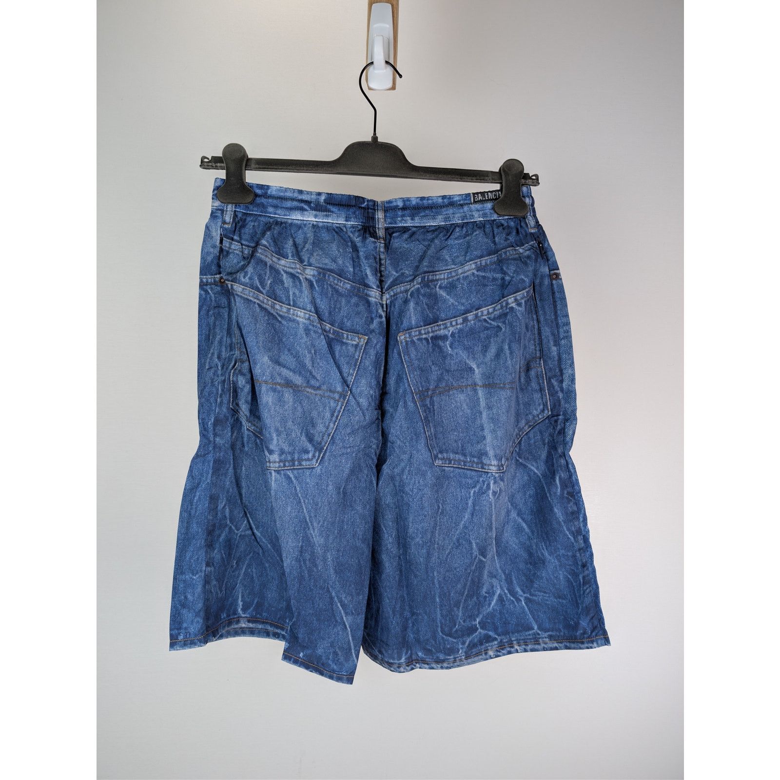 Balenciaga o1rshd1 Trompe L'oeil Swim short in blue Size US 30 / EU 46 - 10 Thumbnail