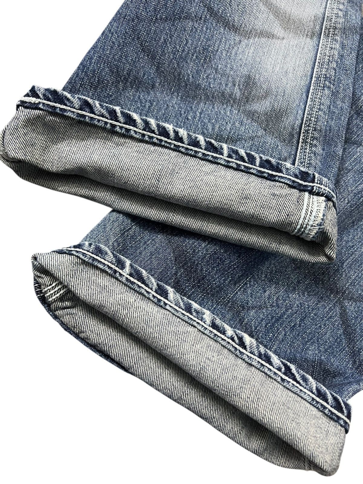 Japanese Brand 💥Flare💥Vintage Blue Way Faded Claw Jean Made In Nippon Size US 32 / EU 48 - 19 Thumbnail