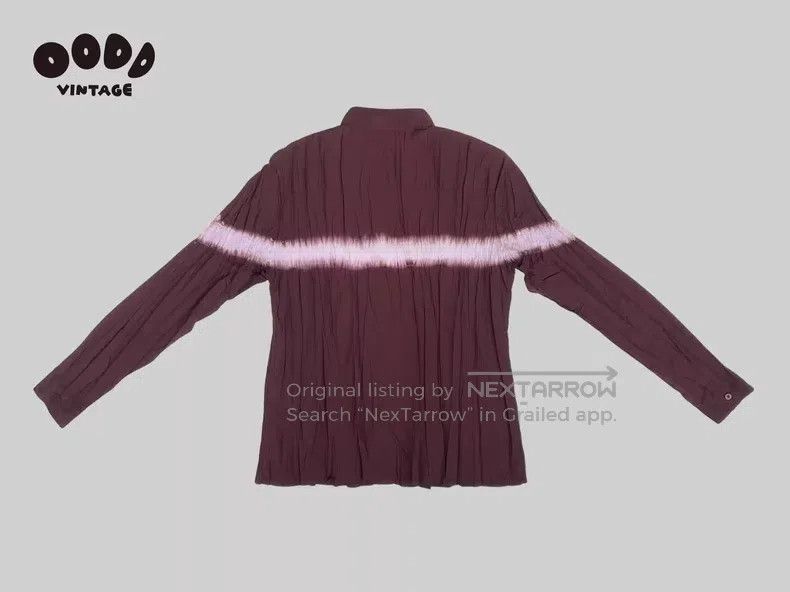 Issey Miyake Issey Miyake Main Line Tie Dye Ruffle Shirt Size L / US 10 / IT 46 - 4 Thumbnail