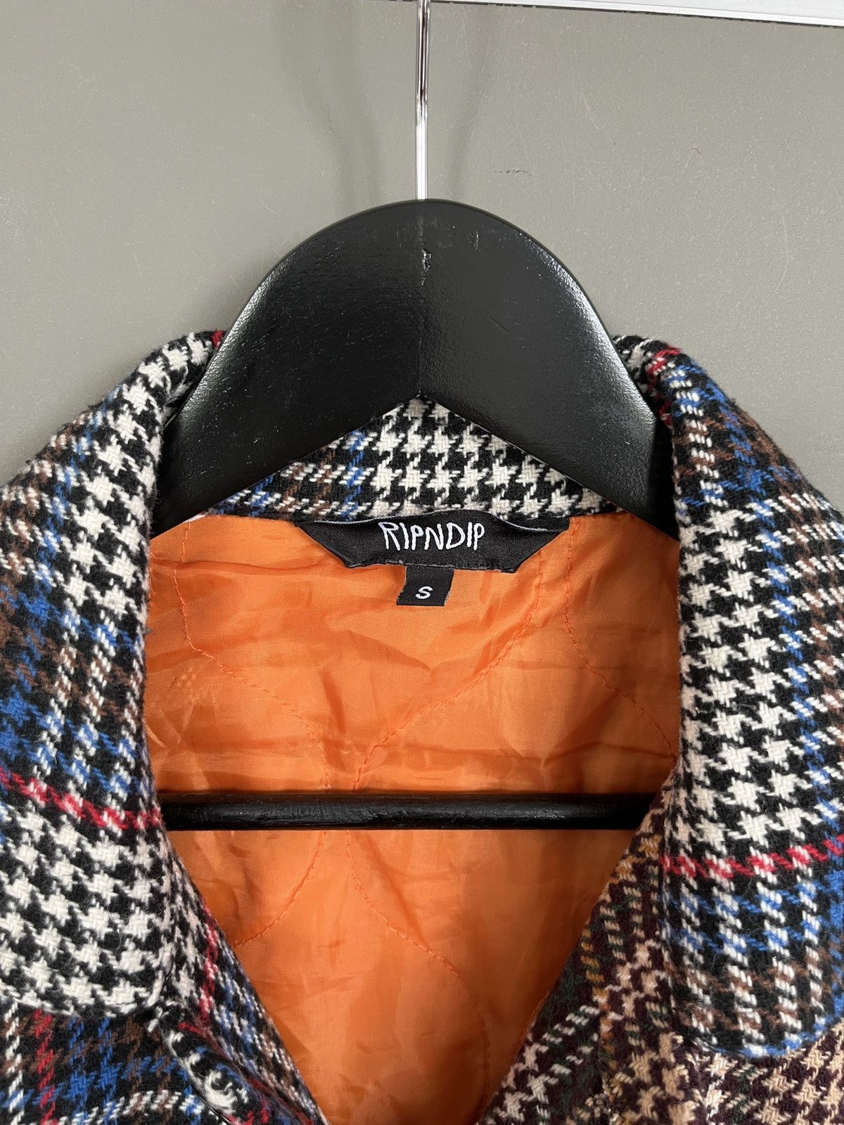 RIPNDIP RipnDip Roygbiv Tweed Plaid Coach Jacket Big Logo Size US S / EU 44-46 / 1 - 6 Thumbnail