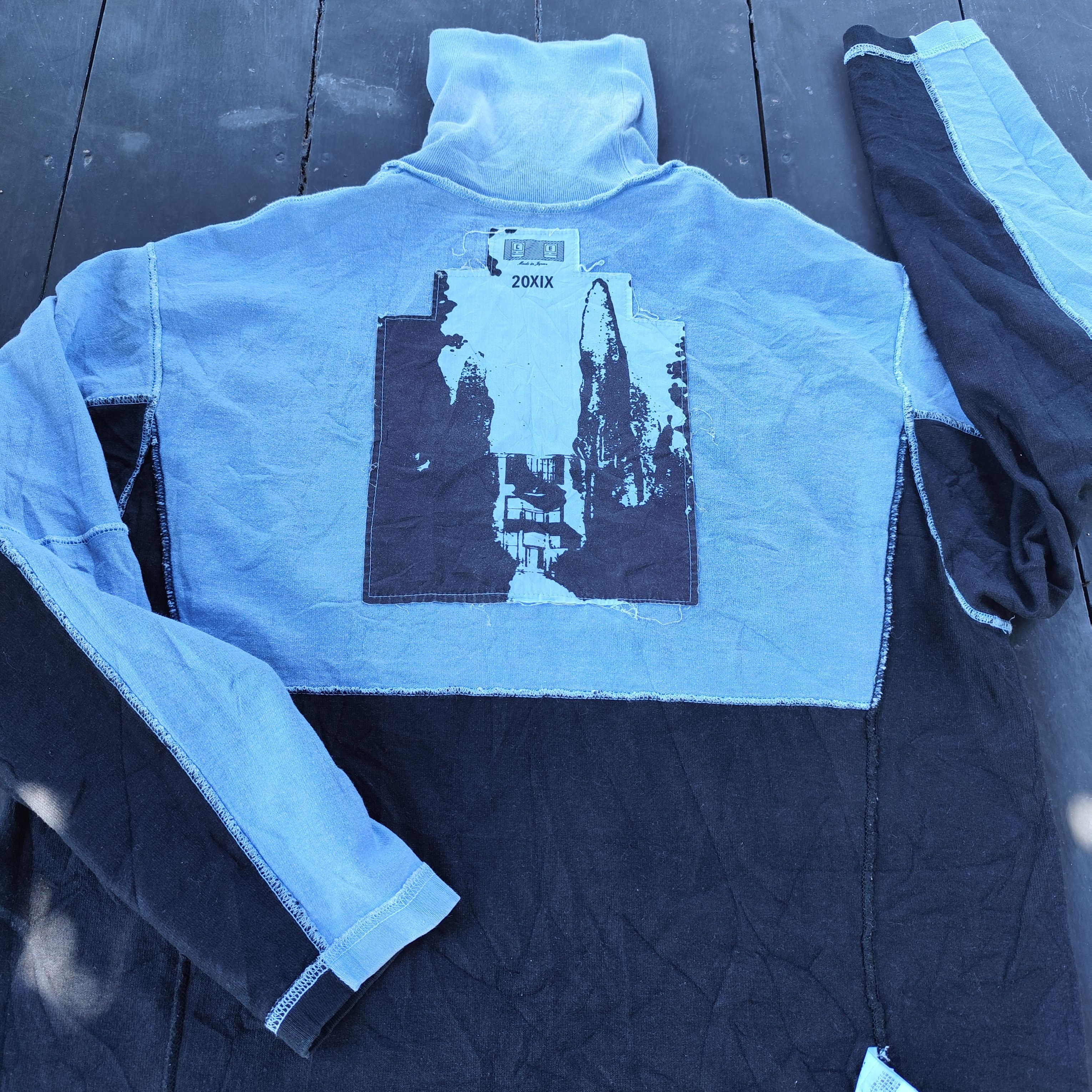 Cav Empt 🇯🇵CAV EMPT OVERDYE TURTLE NECK LONG SLEEVE BLUE/BLACK TEE Size US M / EU 48-50 / 2 - 7 Thumbnail