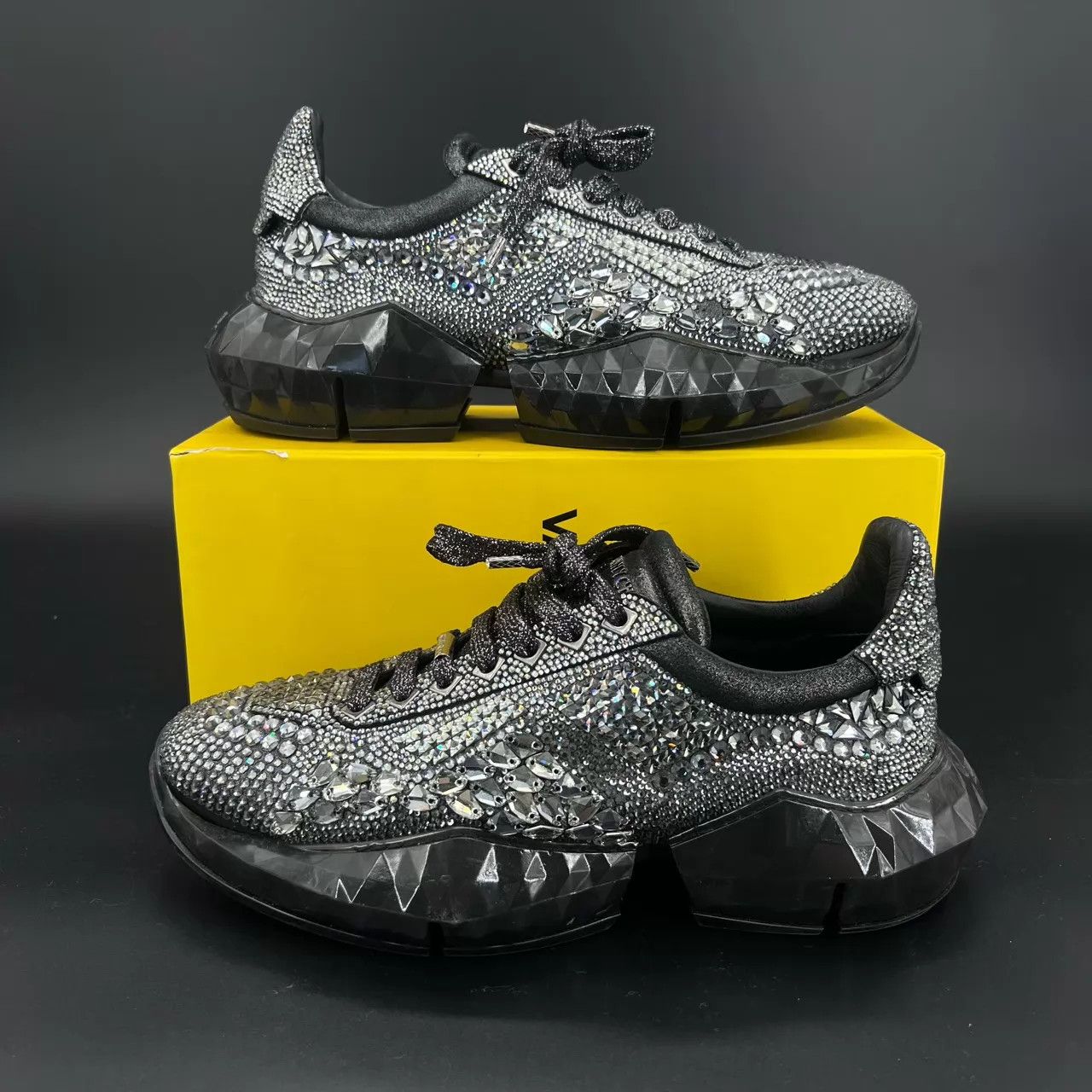 Jimmy Choo Jimmy Choo Pave Men's 42, 1W 1C miss, Boxed CH6425 Size US 9 / EU 42 - 3 Thumbnail