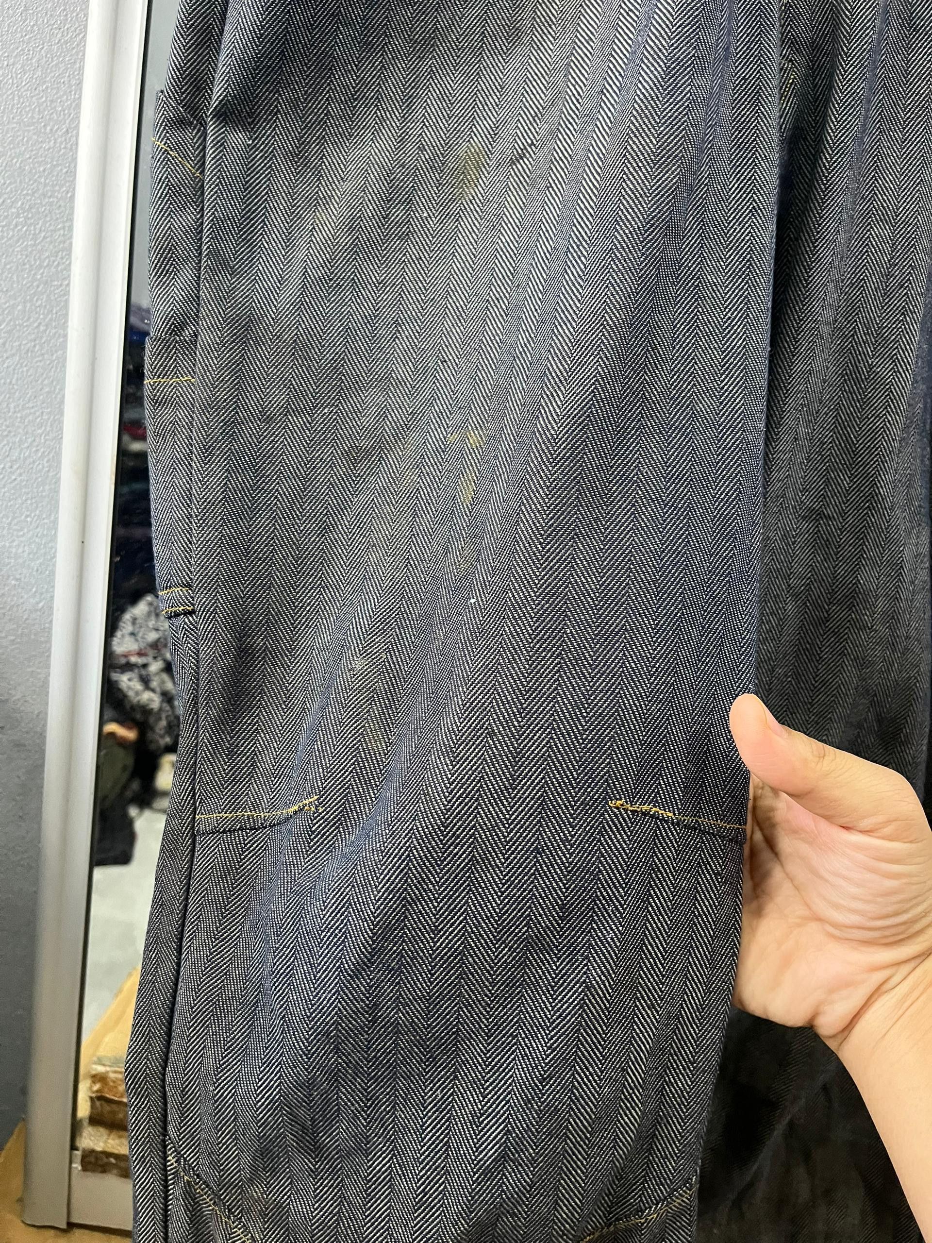 Japanese Brand Zack Styles Gold Herringbone Denim Coverall Size US S / EU 44-46 / 1 - 10 Thumbnail