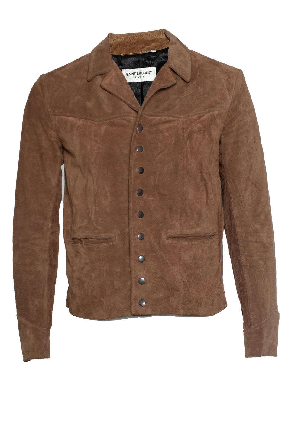 Saint Laurent Paris Saint Laurent, Suede western jacket in cognac 2019 Size US M / EU 48-50 / 2 - 1 Thumbnail