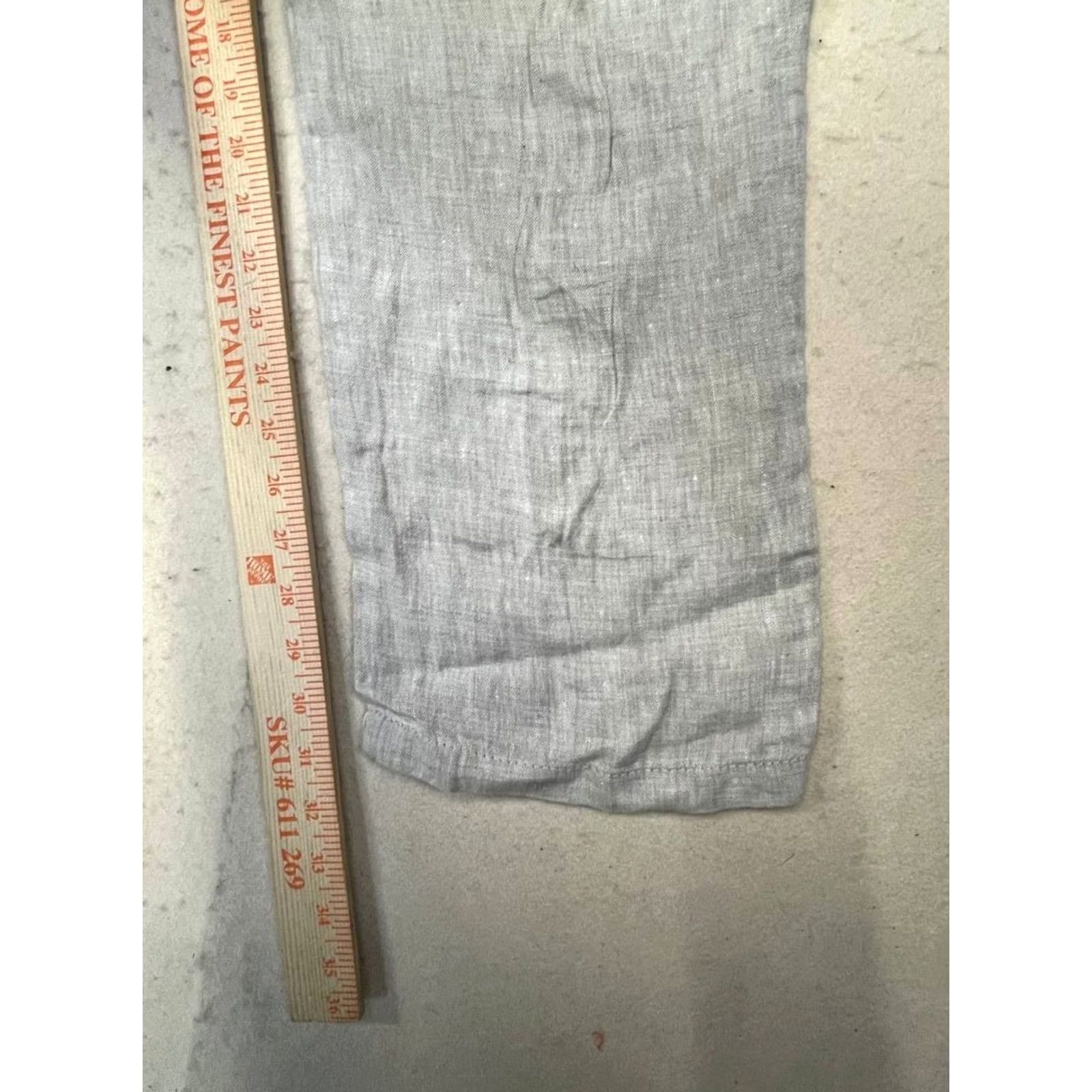 H&M H&M Men Slim Fit 38R Linen Pants Khakis Gray 31in Inseam Size Regular Vintage No Mens Size US 38 / EU 54 - 5 Thumbnail
