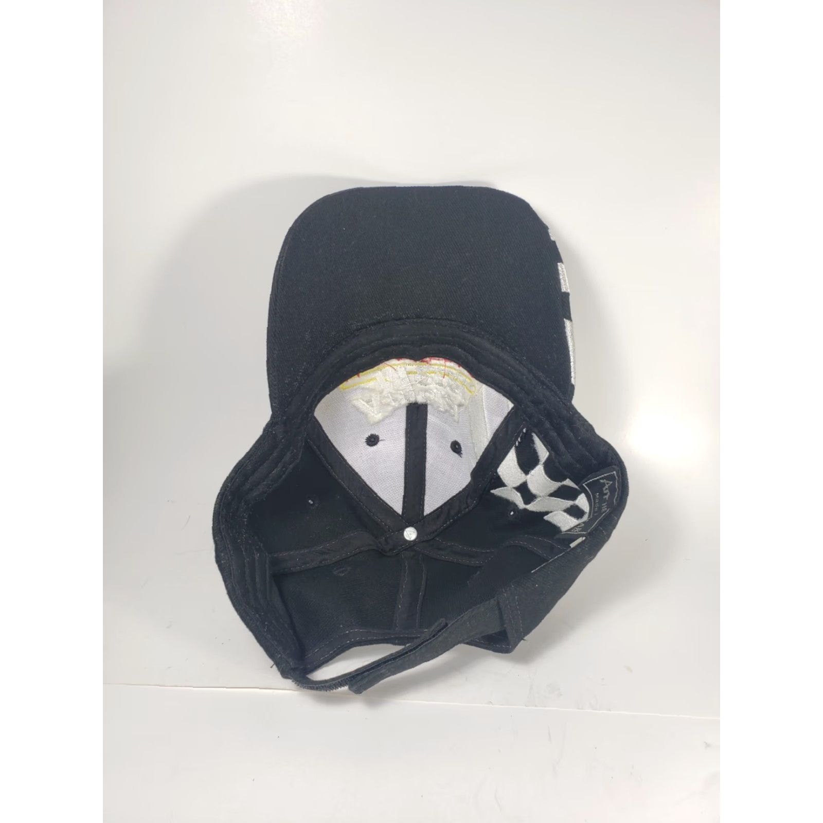 Vintage Arnold Motor Supply Racing Hat Cap Black Checkered Adult Mens Strapback Size ONE SIZE - 5 Thumbnail