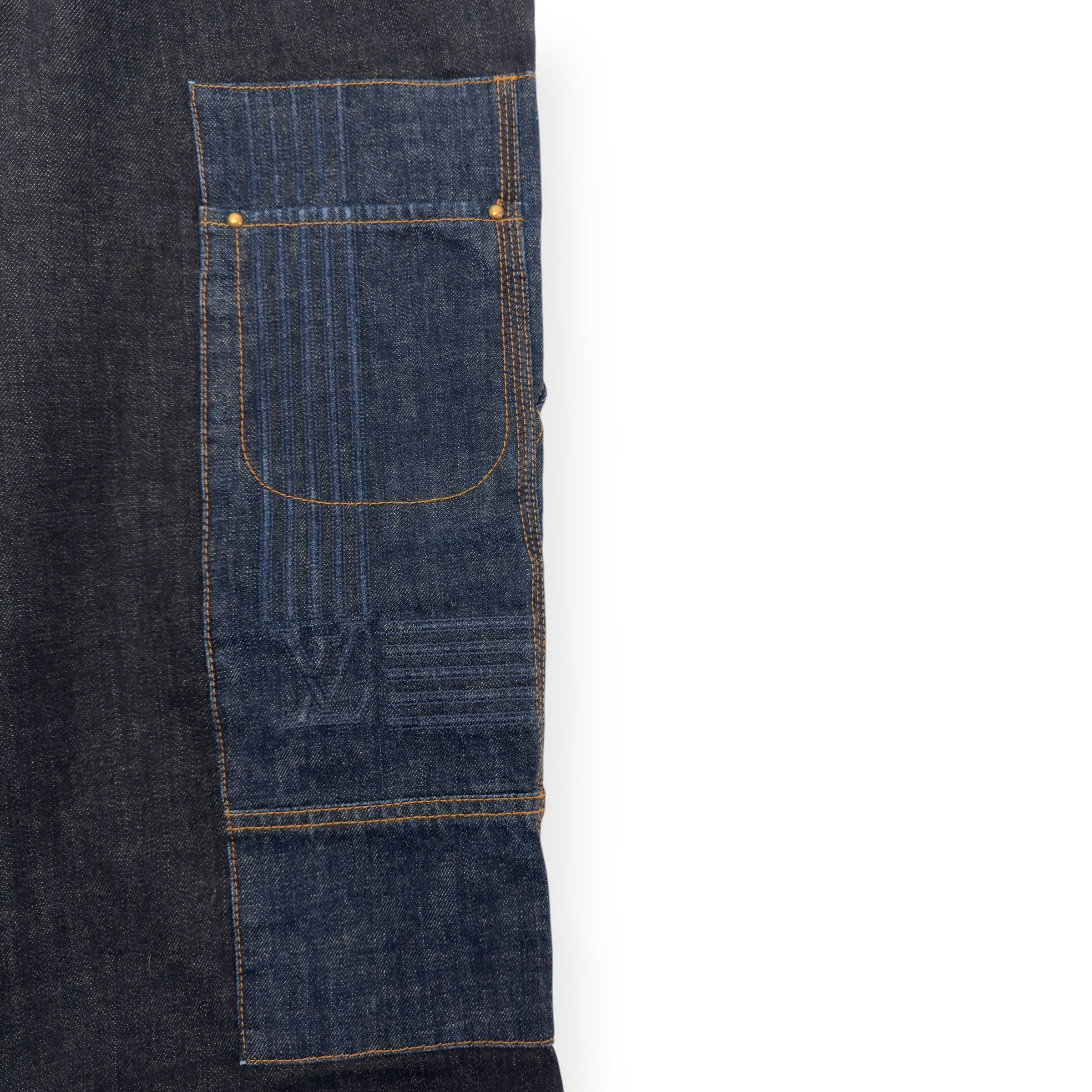 Louis Vuitton LOUIS VUITTON KARAKORAM BOW TIME DENIM JEANS INDIGO W34” Size 34" / US 12 / IT 48 - 6 Thumbnail