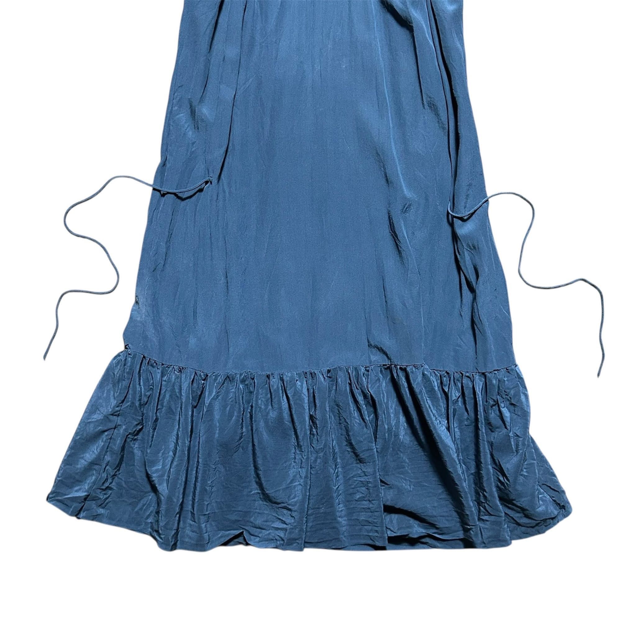 Isabel Marant ISABEL MARANT Blue Ruflee Trime Mini Dress Tie Waist Size S / US 4 / IT 40 - 6 Thumbnail