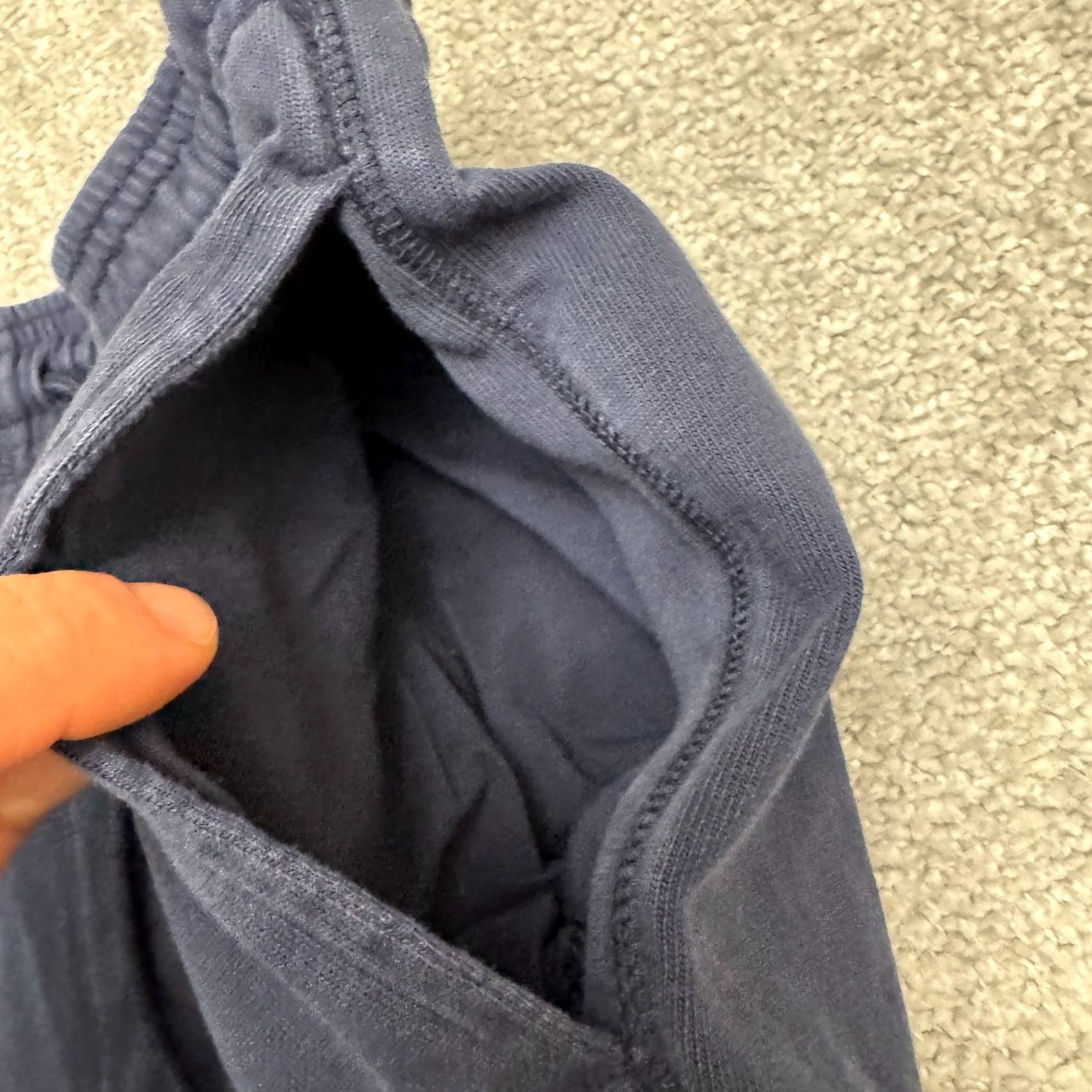 Nike Nike Jogger Sweatpants Mens Large Navy Blue 100% Cotton Casual Activewear 32x26 Size US 33 - 4 Thumbnail
