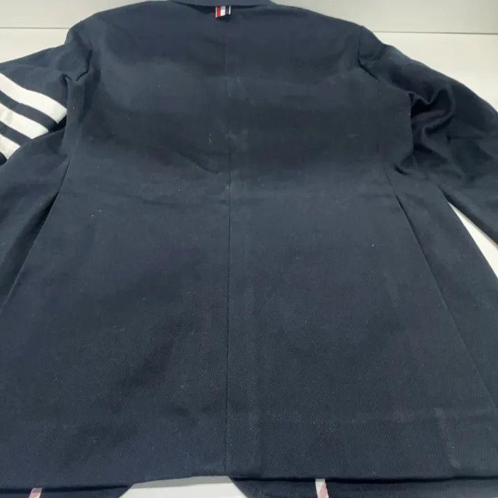 Thom Browne Thom Browne Navy Striped Suit Jacket for Men -2507 Size US M / EU 48-50 / 2 - 9 Thumbnail
