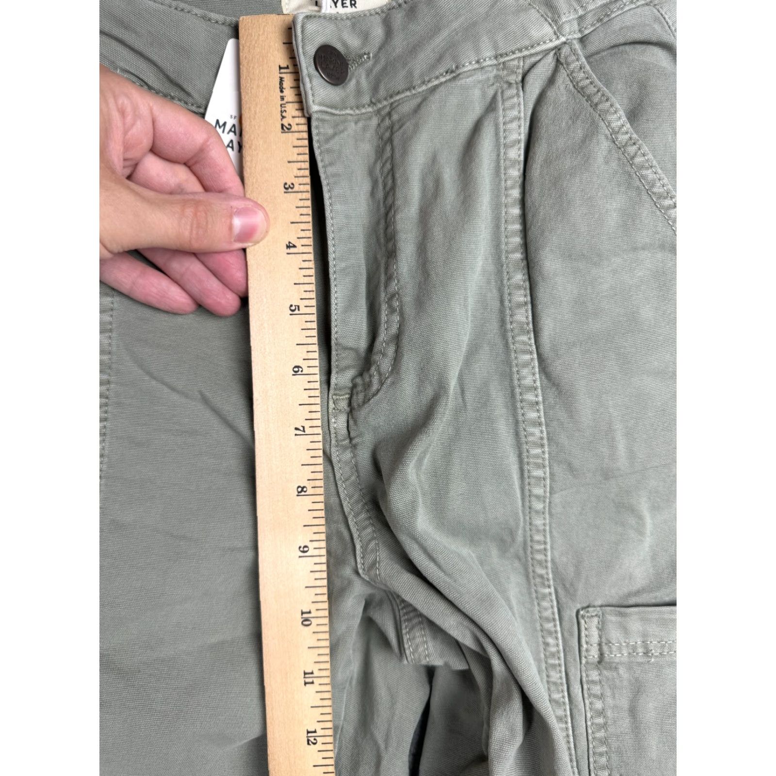 Marine Layer Marine Layer Pants Women Size 2 Cargo Straight Olive Green NWT Size 42" / US 20 - 8 Thumbnail