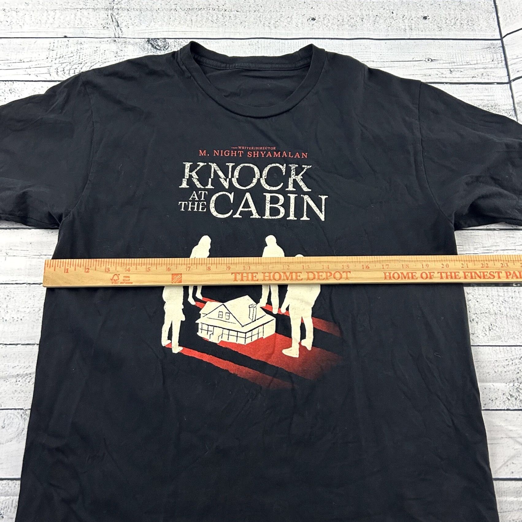 Vintage Knock At The Cabin Promo Short Sleeve T Shirt Men's L Knight Shyamalan Black Movie Shirt Mens Large Size US L / EU 52-54 / 3 - 3 Thumbnail