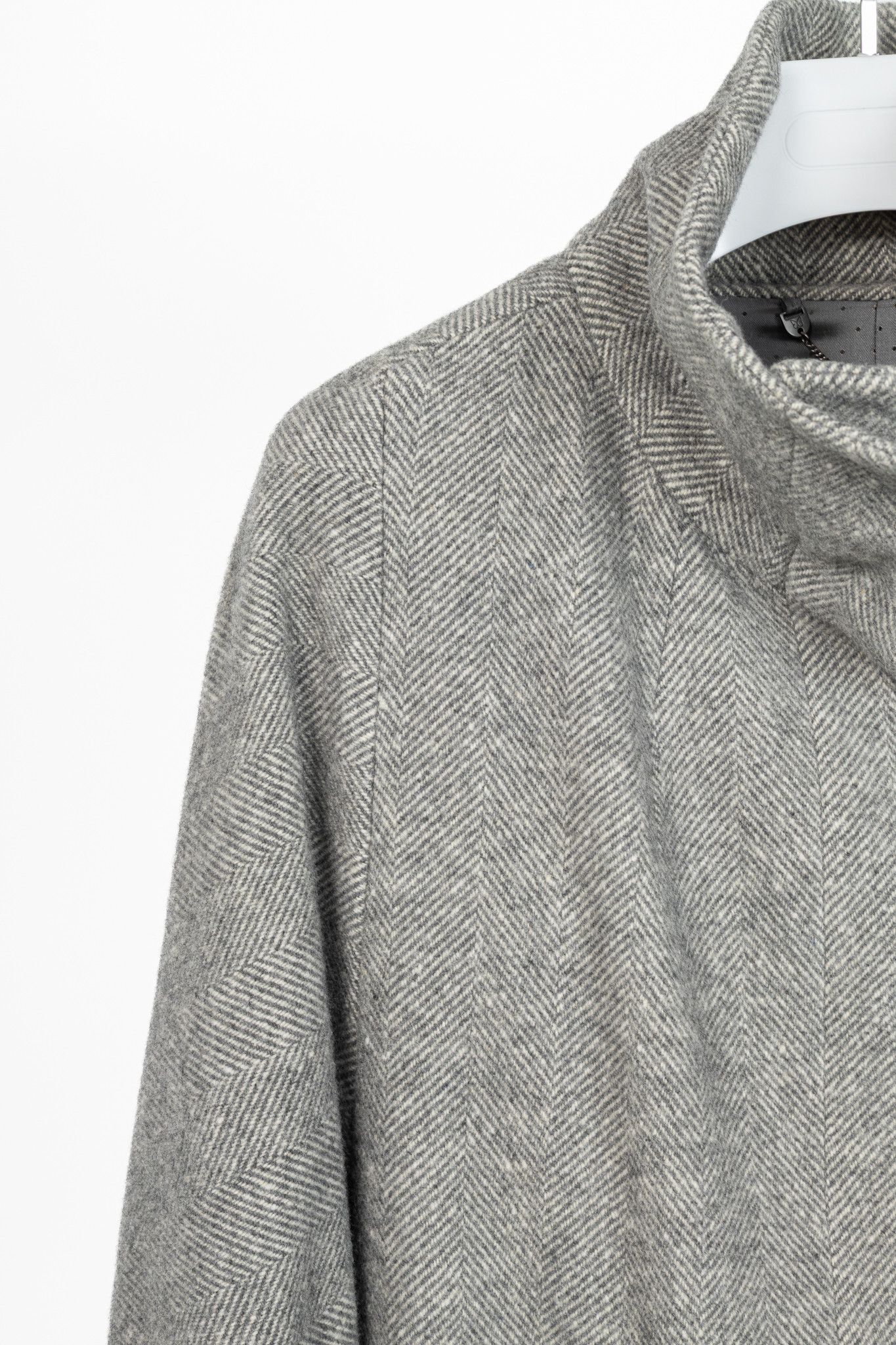 Weekend Max Mara Weekend Max Mara Grey Wool Herringbone Coat Size M / US 6-8 / IT 42-44 - 6 Thumbnail