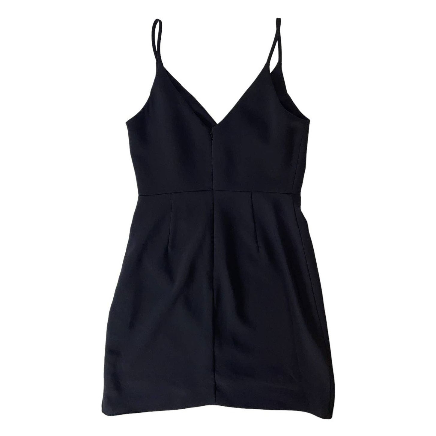 Amanda Uprichard Amanda Uprichard Giovanni Faux Wrap Black Mini Dress Small Size S / US 4 / IT 40 - 7 Thumbnail