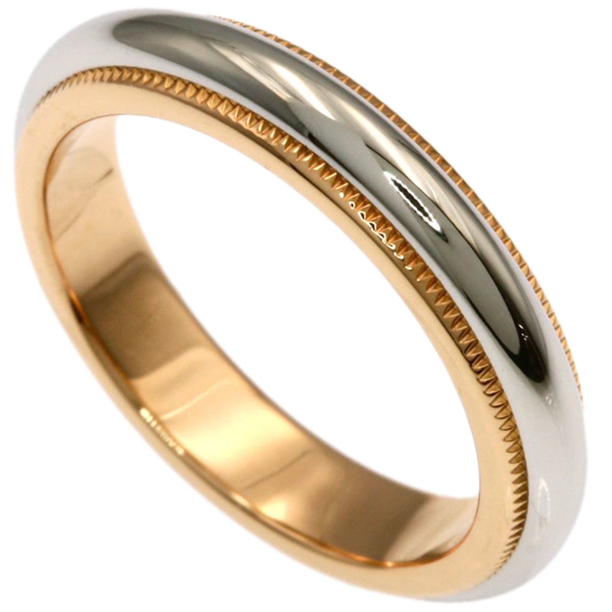 Tiffany & Co. Tiffany & Co. Milgrain Ring, 18K Pink Gold/PT950, Women's Ring. Size ONE SIZE - 1 Thumbnail