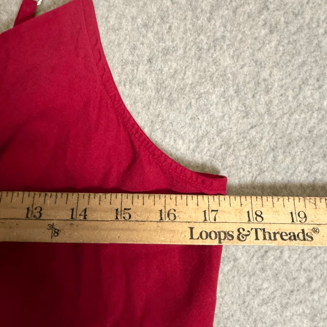 Anthropologie Cloth & Stone Anthropologie Women's Small Raspberry Red Sleeveless Top Tank S Red Womens Size S / US 4 / IT 40 - 5 Thumbnail