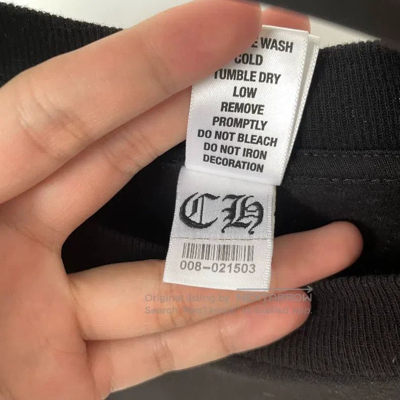 Chrome Hearts CHROME HEARTS Size M Black full printed cross stripes three Size US M / EU 48-50 / 2 - 8 Thumbnail