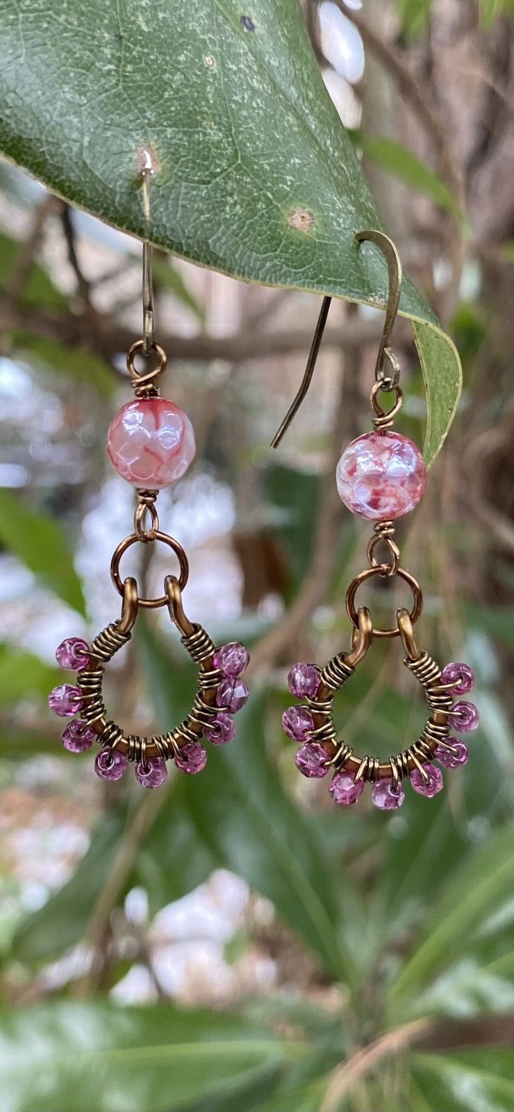 Handmade Magenta Hoops Size ONE SIZE - 3 Thumbnail