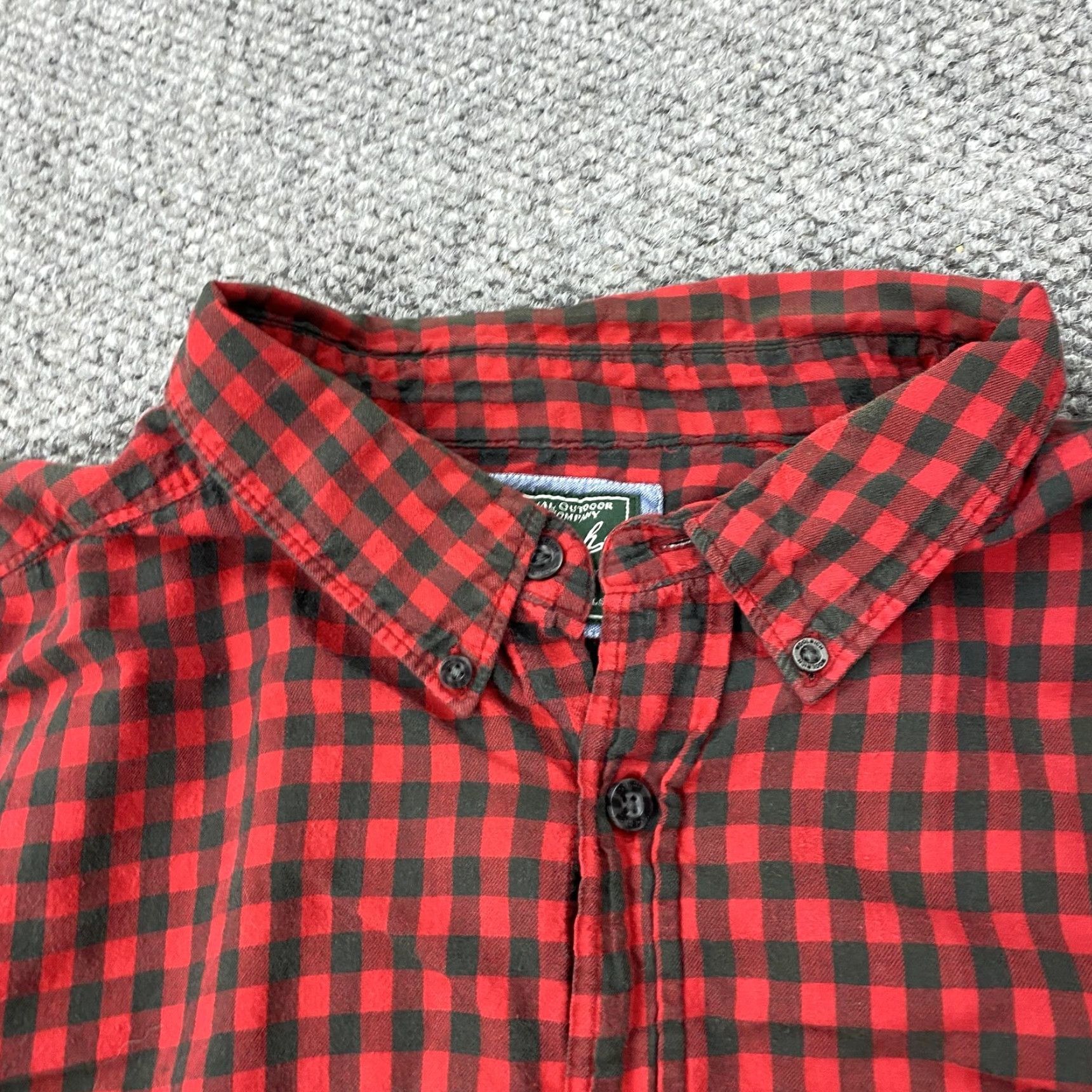 Vintage Woolrich Button Down Shirt Mens 2XL Red Black Plaid Long Sleeve Chest Pocket Size US XXL / EU 58 / 5 - 2 Thumbnail