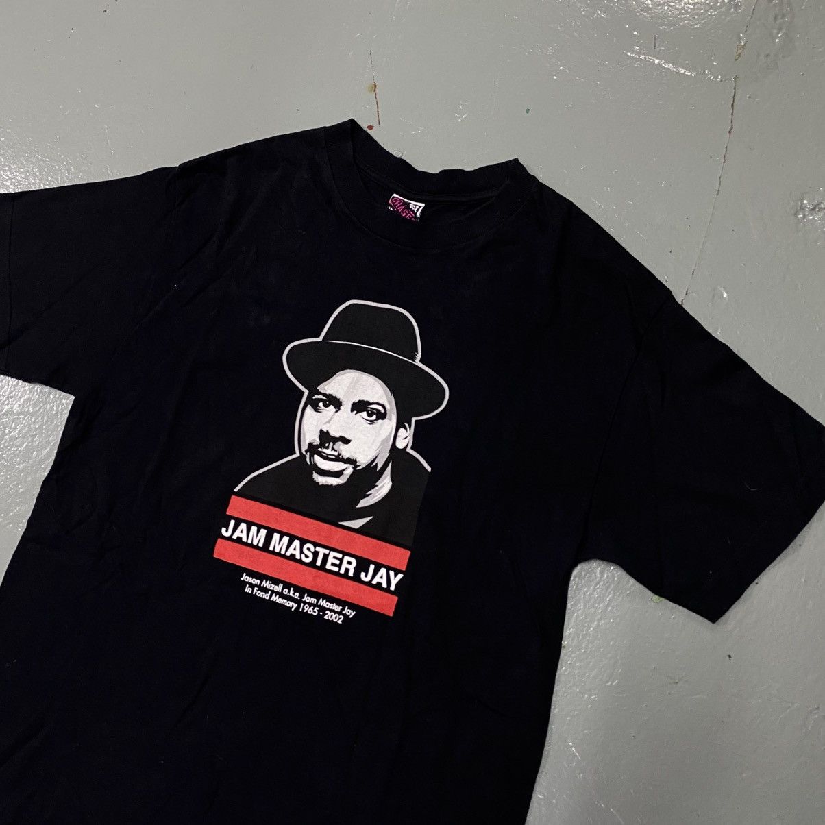 Rap Tees × Vintage Vintage Rip Jam Master Jay Rap Tee Run Dmc Ice Cube Wutang Size US M / EU 48-50 / 2 - 1 Thumbnail