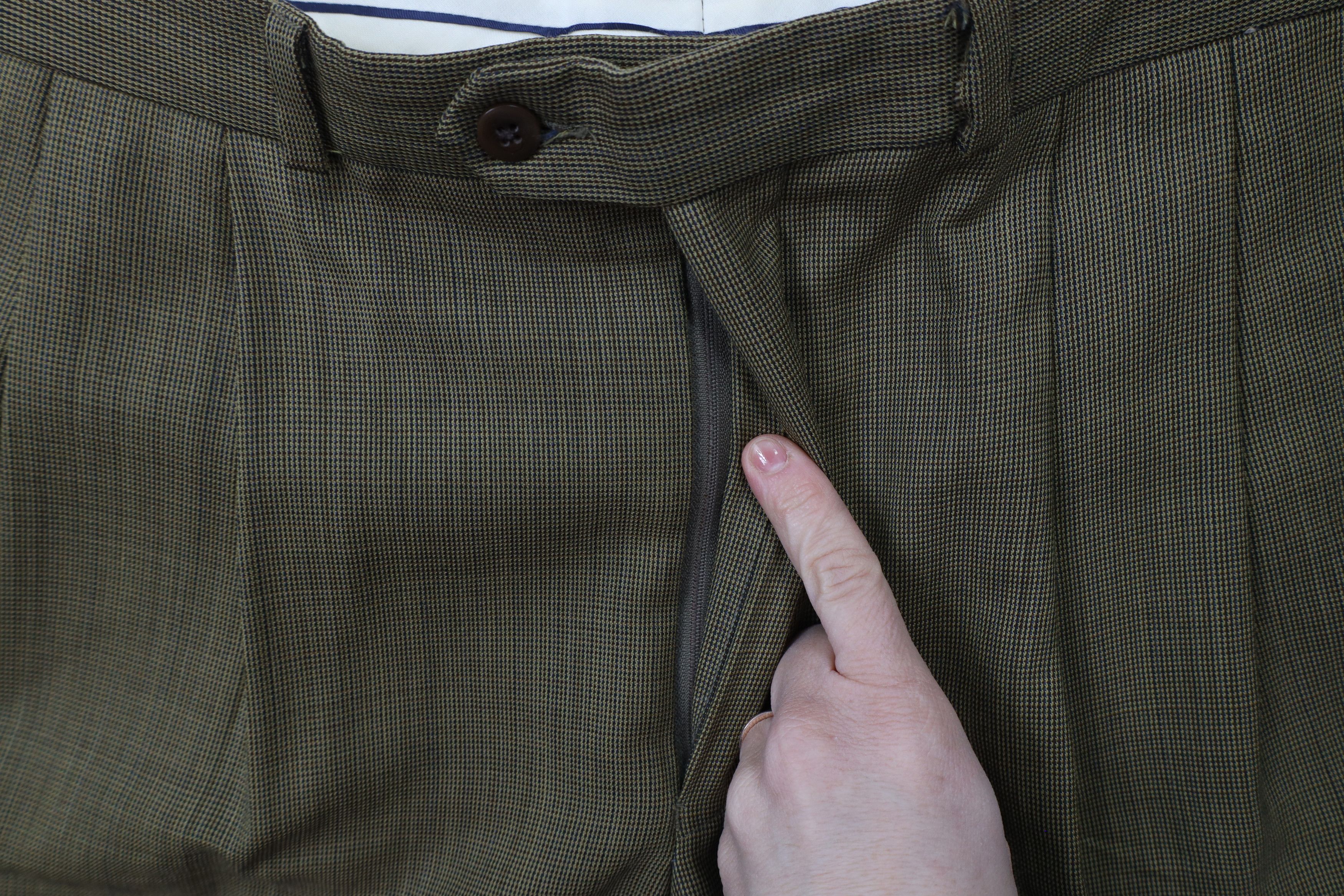 Ralph Lauren × Vintage Vintage 90s Ralph Lauren Pleated Wide Leg Chino Pants Beige Size US 36 / EU 52 - 5 Thumbnail