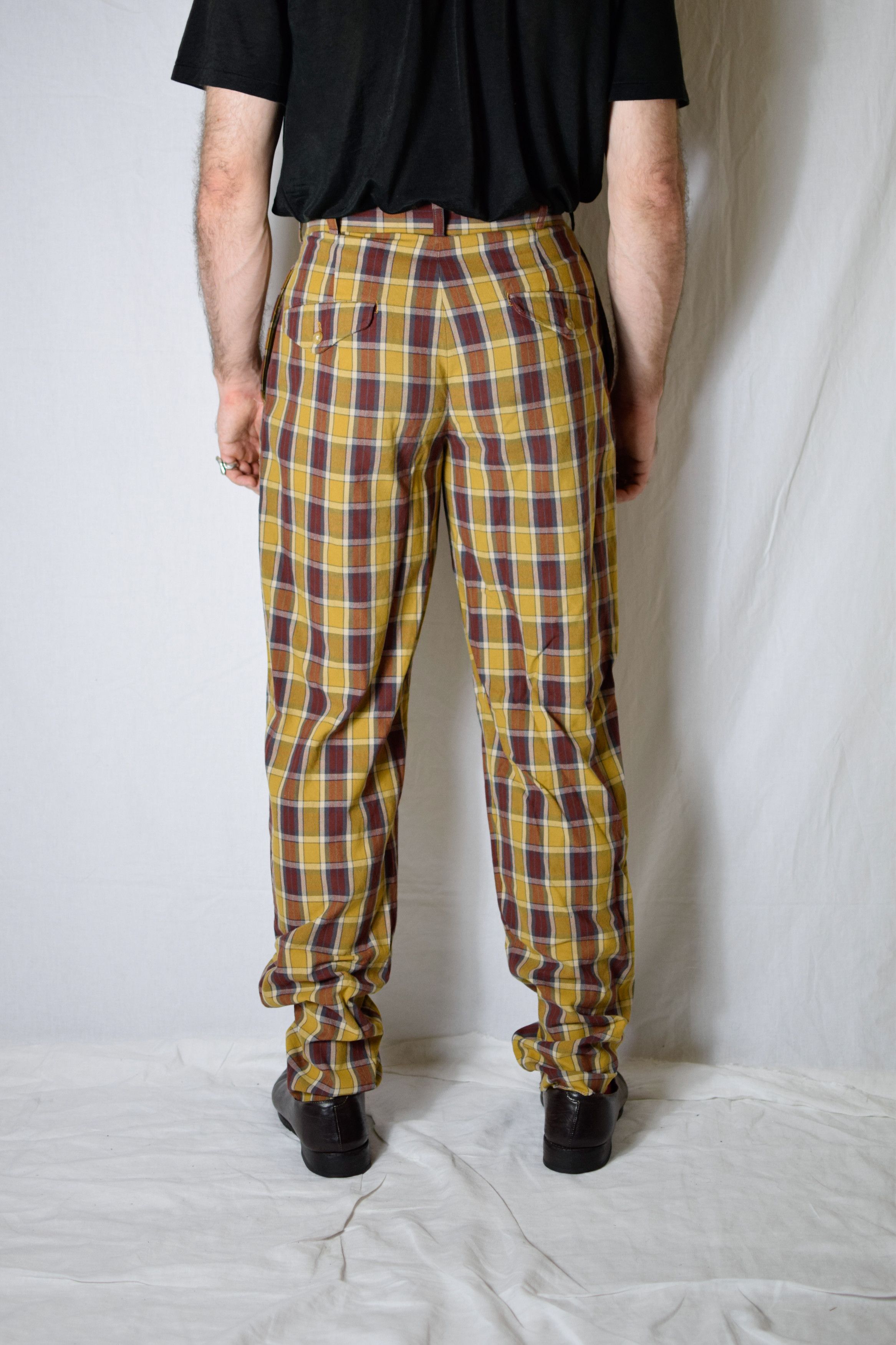 Yohji Yamamoto YYPH SS89 Archive Plaid Pants Size US 30 / EU 46 - 7 Thumbnail