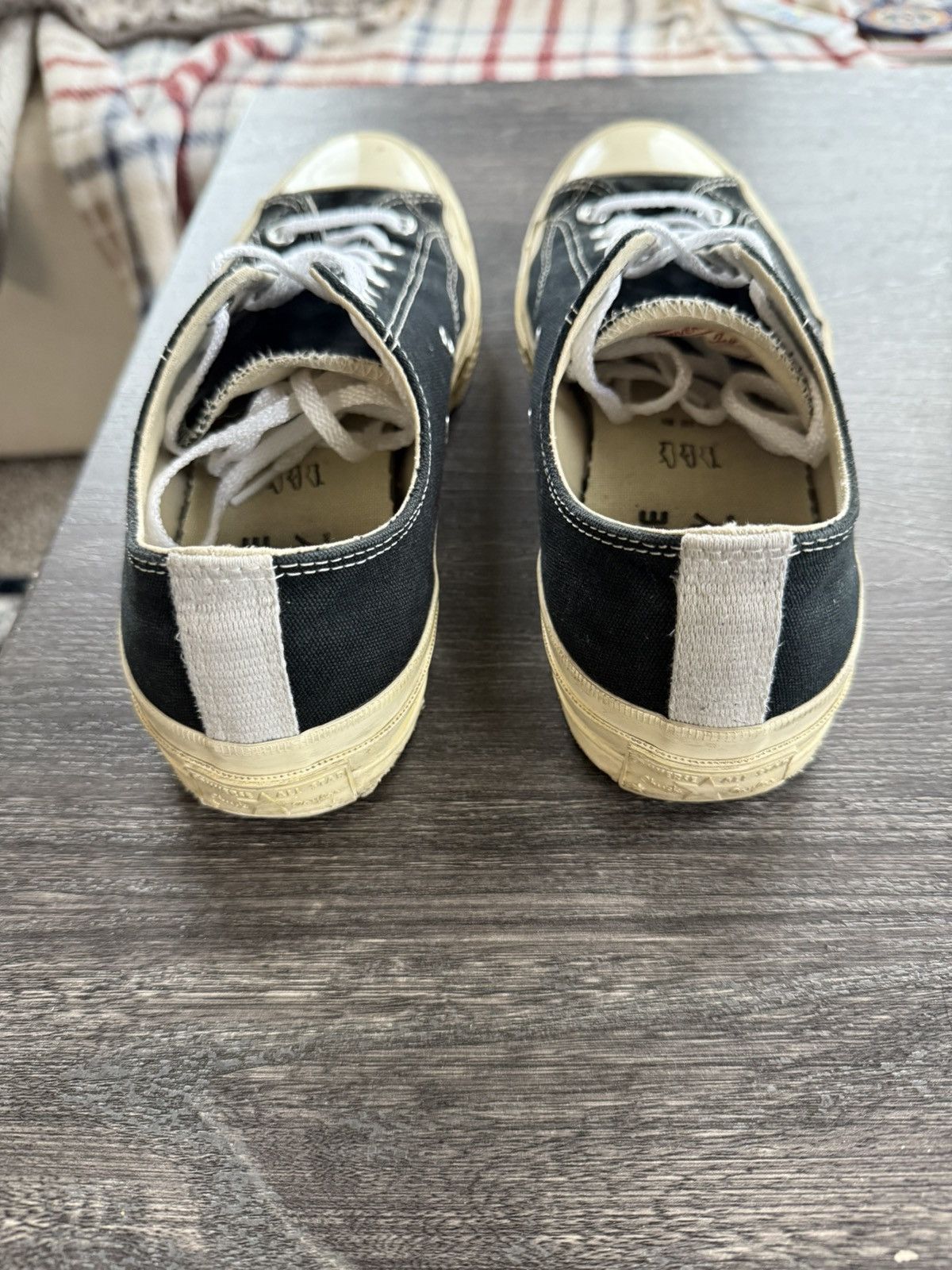 Comme des Garcons PLAY × Converse Comme des Garçons PLAY Converse Chuck Taylor Low-Top (Black) Size US 8 / EU 41 - 4 Thumbnail