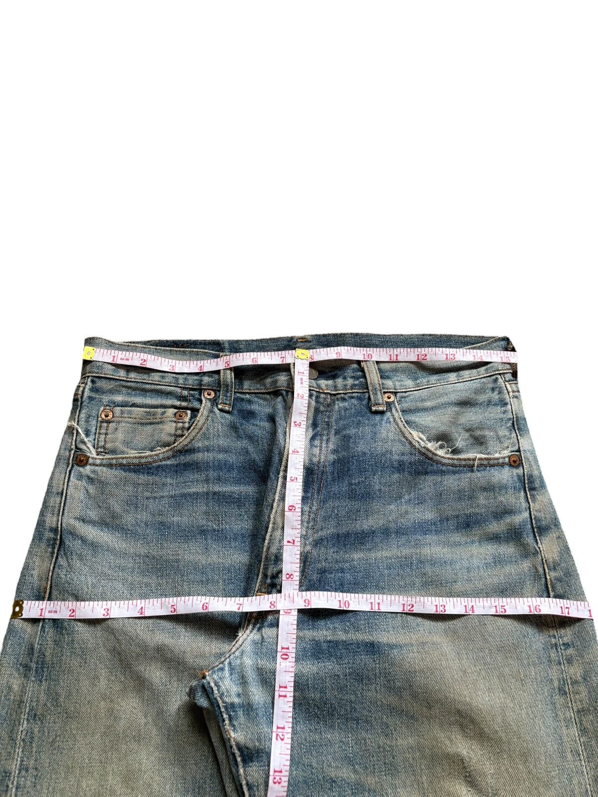 Levi's Vintage 80s Levis 502 Big E Selvedge Mud Wash Loose Jeans Size US 30 / EU 46 - 13 Thumbnail