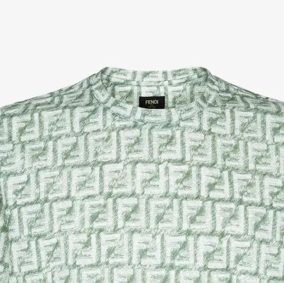Fendi o1s1wg110525 T- Shirt in Green Size US L / EU 52-54 / 3 - 3 Thumbnail