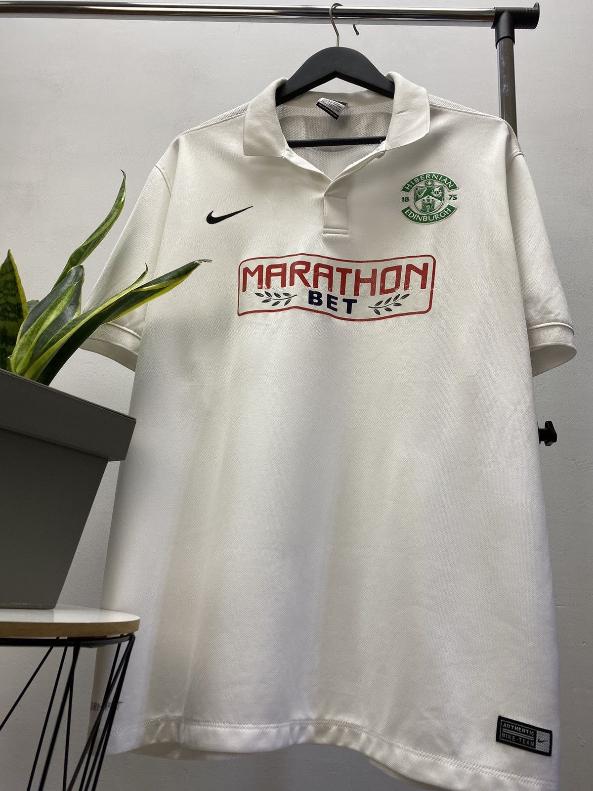 Adidas × Vintage Nike 2014 2015 Hibernian Edinburgh Soccer Jersey Football Size US XXL / EU 58 / 5 - 3 Thumbnail