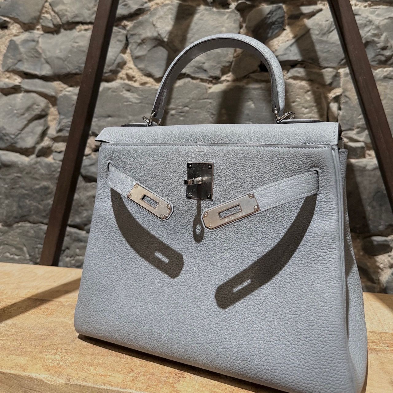 Hermes Hermès 2025 Gris Pantin Togo Kelly Retourne 28 PHW Bag Size ONE SIZE - 2 Thumbnail