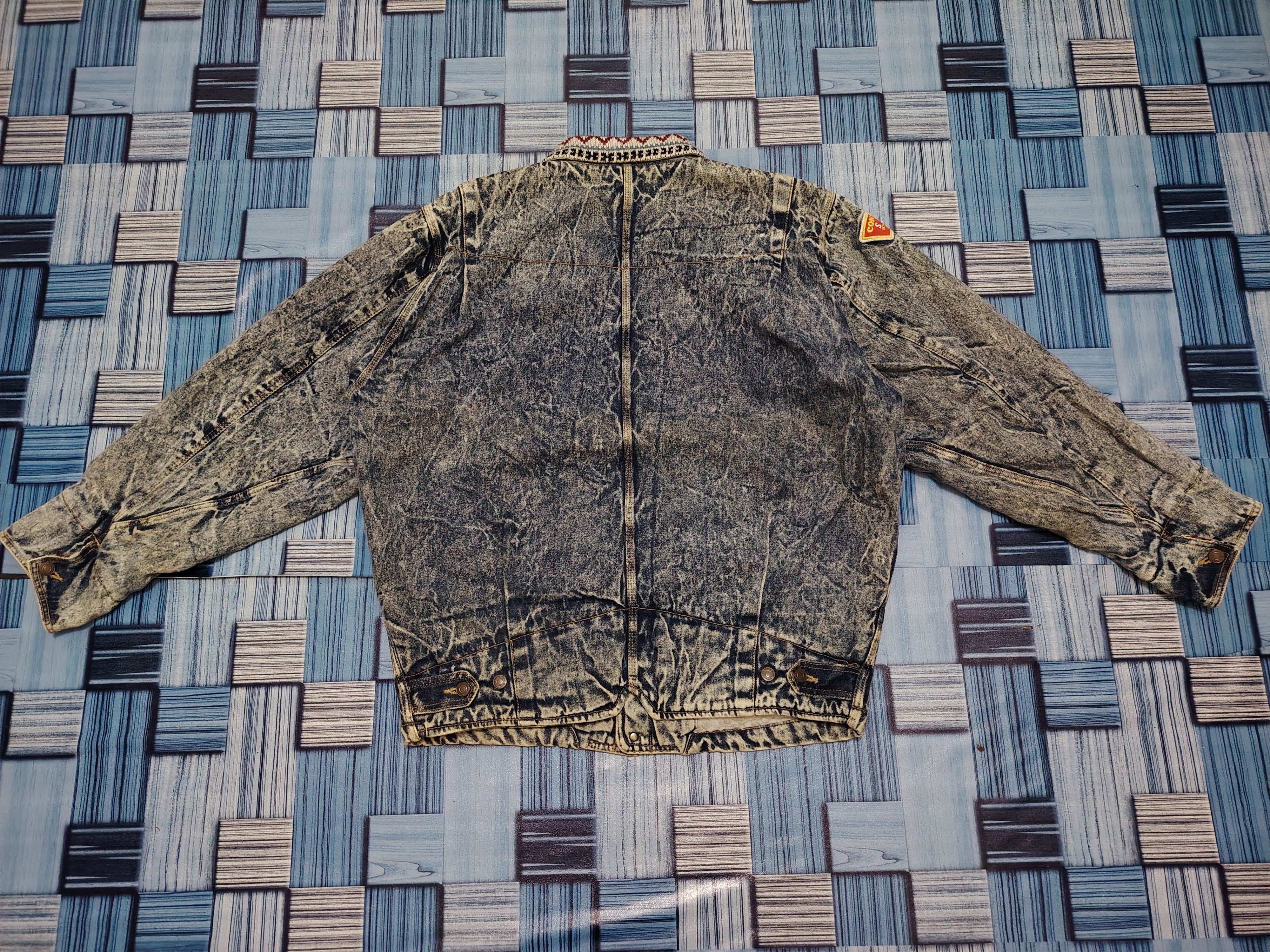 Japanese Brand 💥Insane💥 Intl bobson flared jeans Distressed denim jacket Size US XL / EU 56 / 4 - 19 Thumbnail