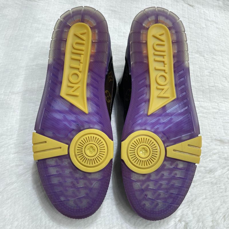 Louis Vuitton Louis Vuitton Trainer Lakers Purple and Gold Sneakers -2508 Size US 9.5 / EU 42-43 - 1 Thumbnail