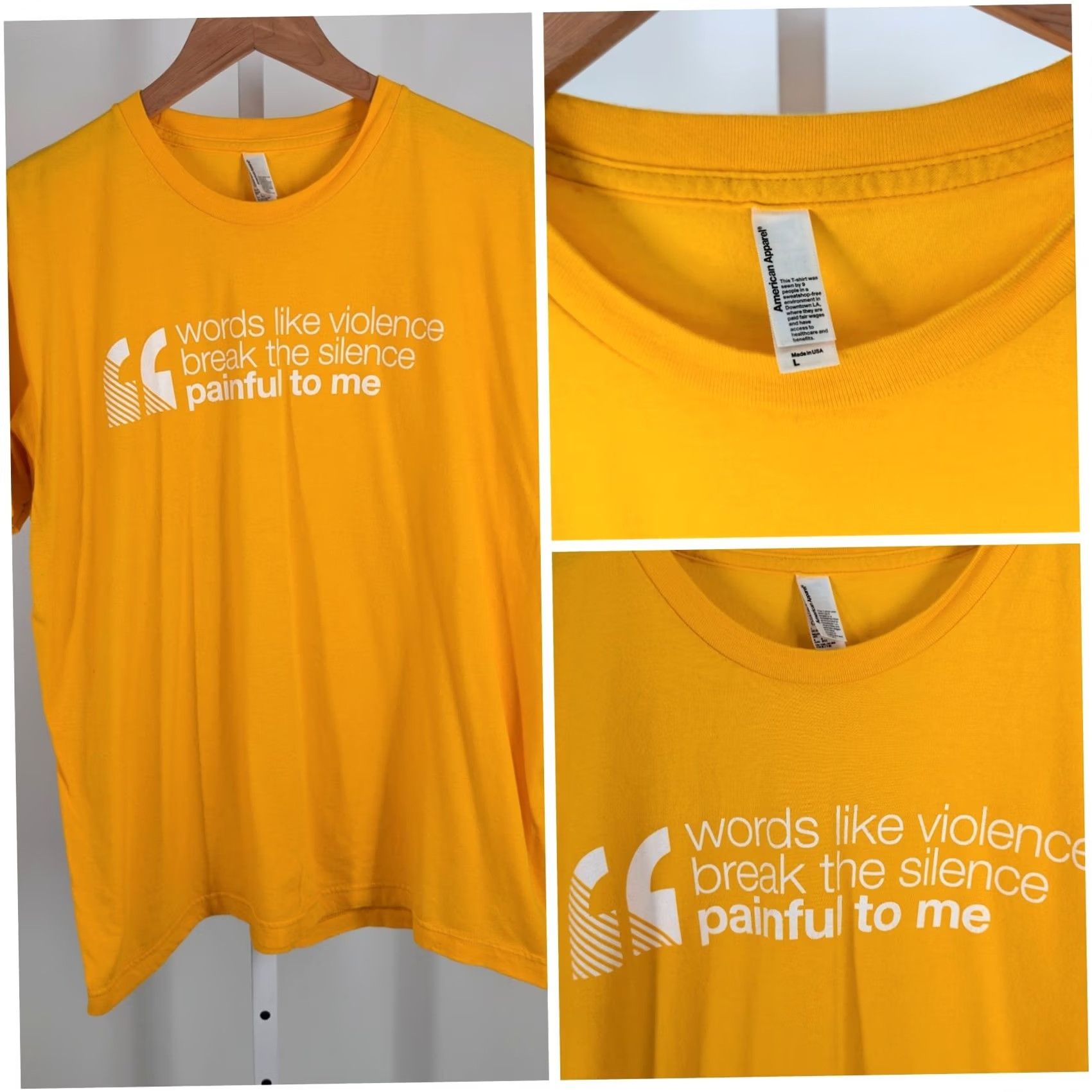 American Apparel VINTAGE Depeche Mode Enjoy the Silence T-Shirt Yellow L USA Shirt Mens 2000s Y2K American Apparel vintage graphic tee Size US L / EU 52-54 / 3 - 2 Thumbnail
