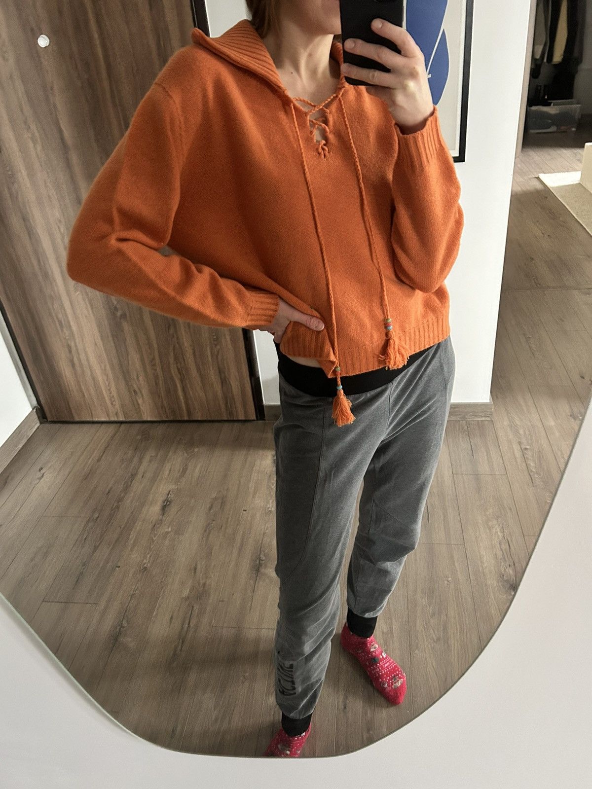 Alanui Alanui orange cashmere jumper S aztec Size S / US 4 / IT 40 - 13 Thumbnail