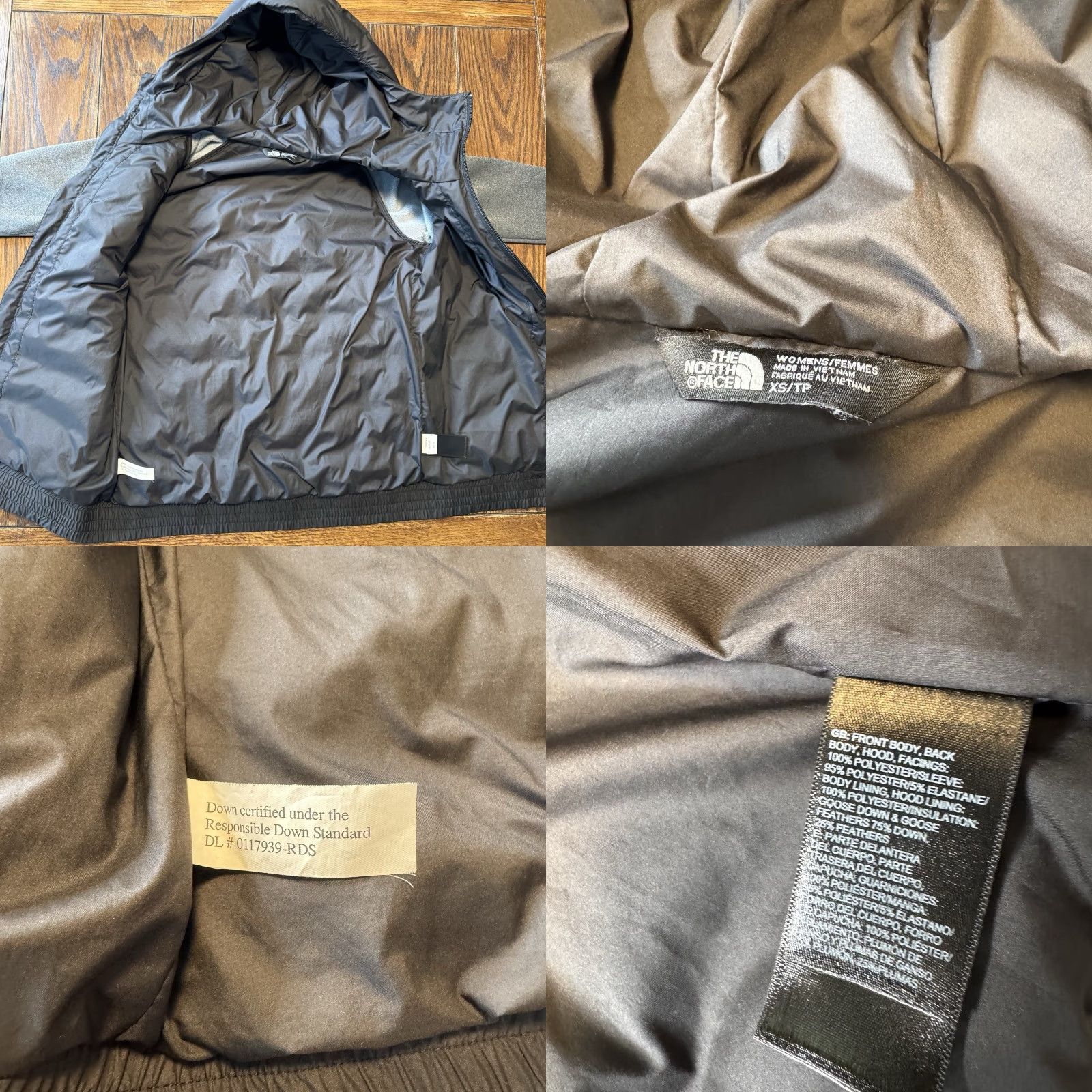 The North Face The North Face 550 Down Quilted Puffer Jacket Full Zip Womens XS Thumbhole Jacket Size XS / US 0-2 / IT 36-38 - 8 Thumbnail