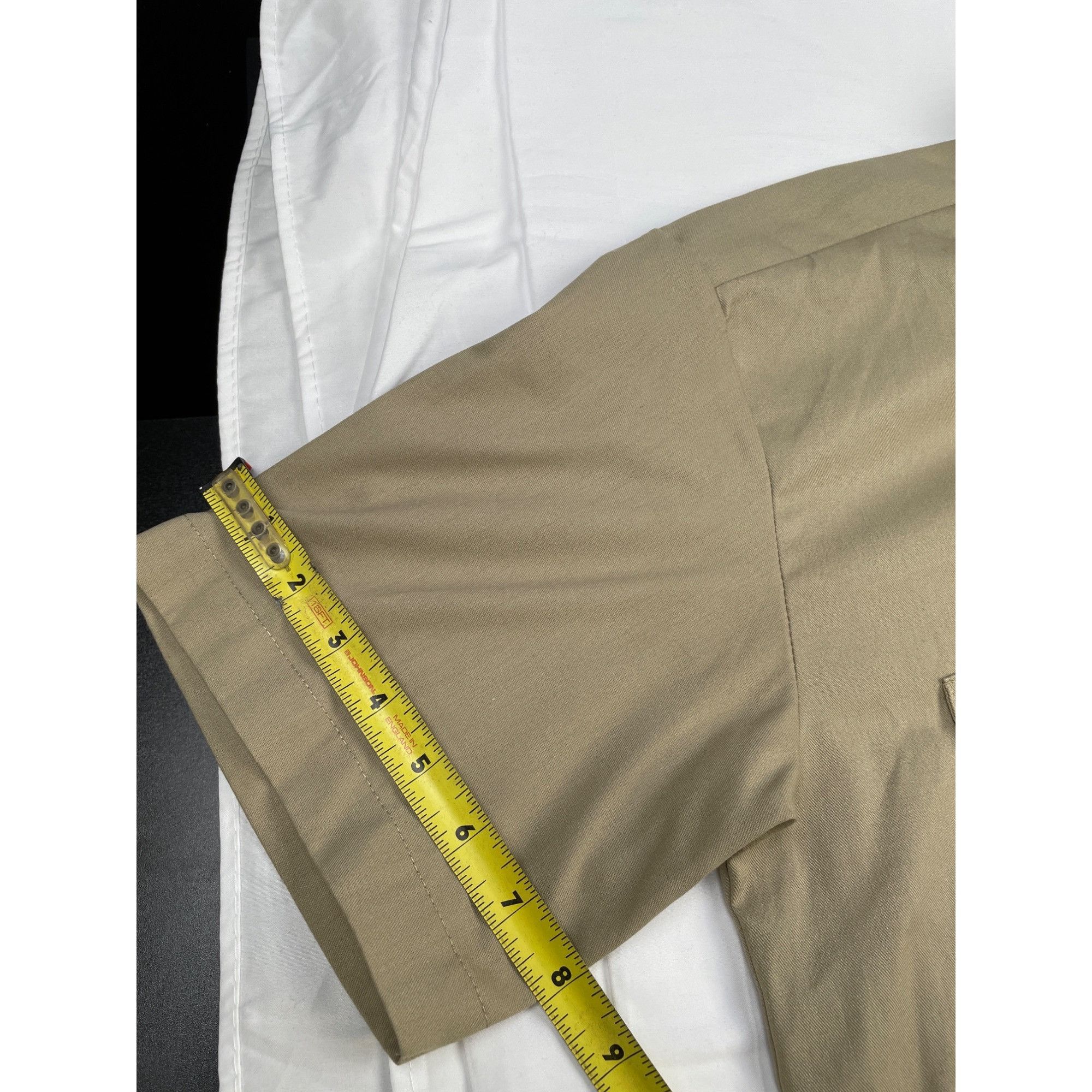 Dickies Dickies Flex Men's Khaki Button up Short Sleeve Work Shirt S Size US M / EU 48-50 / 2 - 9 Thumbnail