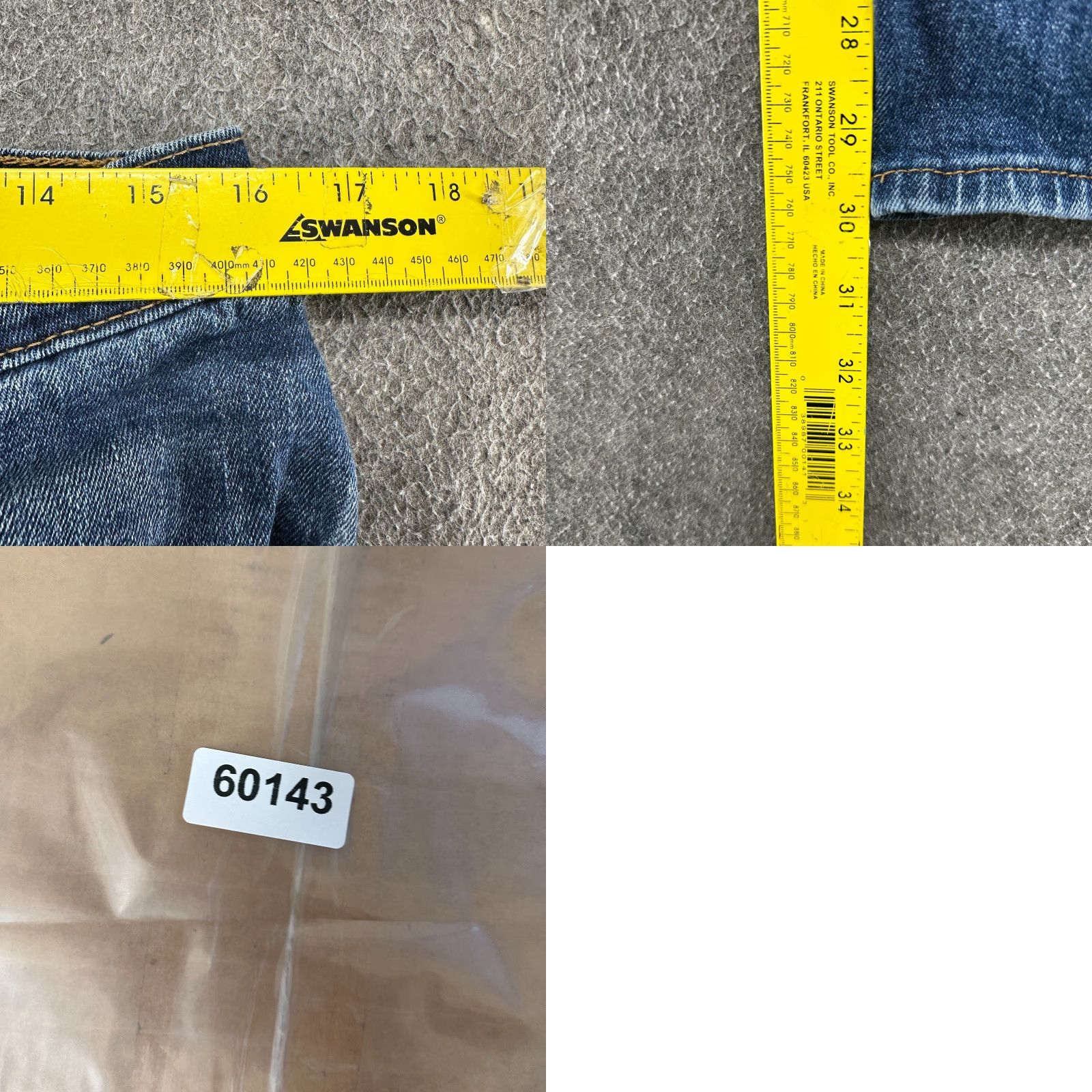 Levi's Levis 505 Mens 32x30 Blue Regular Fit Straight Leg Medium Wash Stretch Flex Jeans Size US 32 / EU 48 - 9 Thumbnail