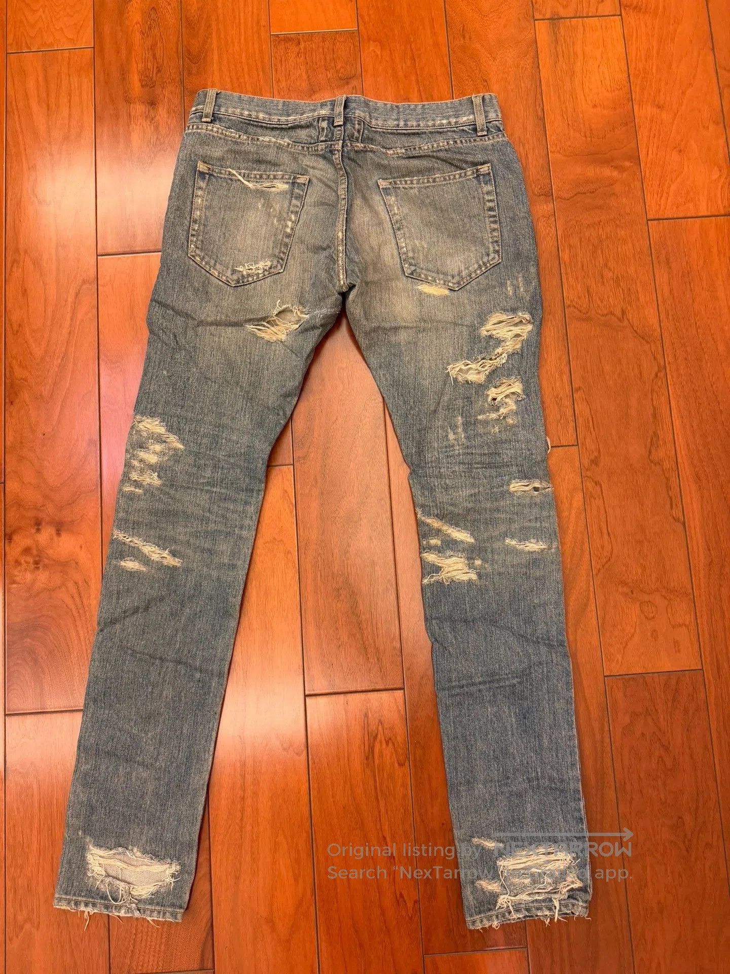 Saint Laurent Paris Saint Laurent Paris SLP Distressed Jeans D02 W32. Size US 32 / EU 48 - 4 Thumbnail