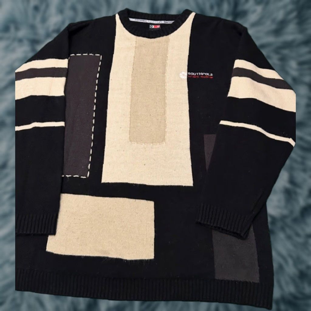 Southpole VINTAGE Southpole Pullover Sweater Mens XL Hip Hop 90s Y2K Grunge Punk Black Size US XL / EU 56 / 4 - 1 Thumbnail