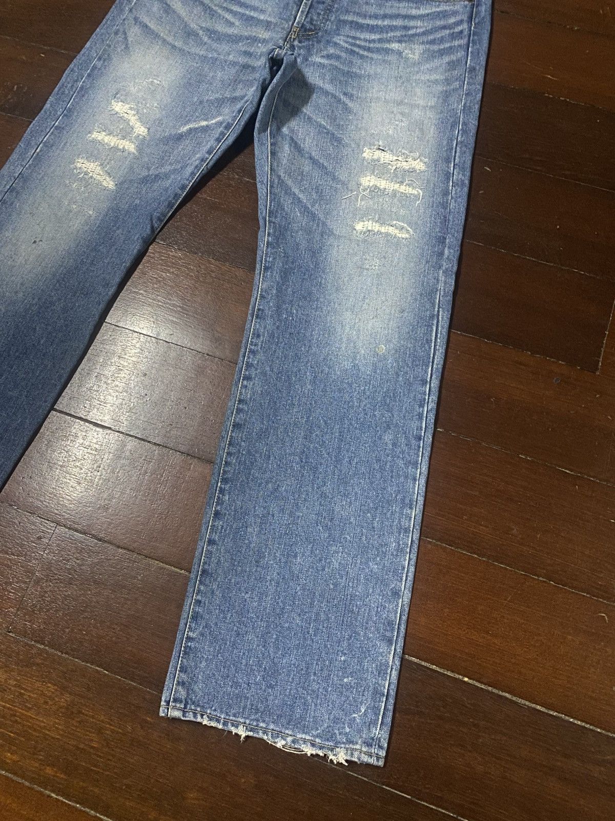 Takeo Kikuchi Rare Vintage design Takeo Kikuchi jeans distressed boro Size US 34 / EU 50 - 4 Thumbnail