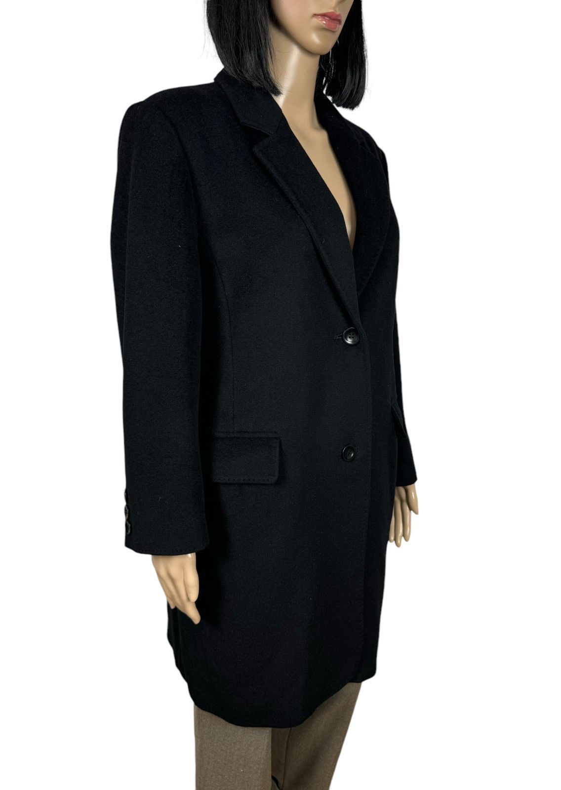 Max Mara Max Mara Virgin Wool-Angora Rabbit Coat size US10 IT44 Size L / US 10 / IT 46 - 4 Thumbnail