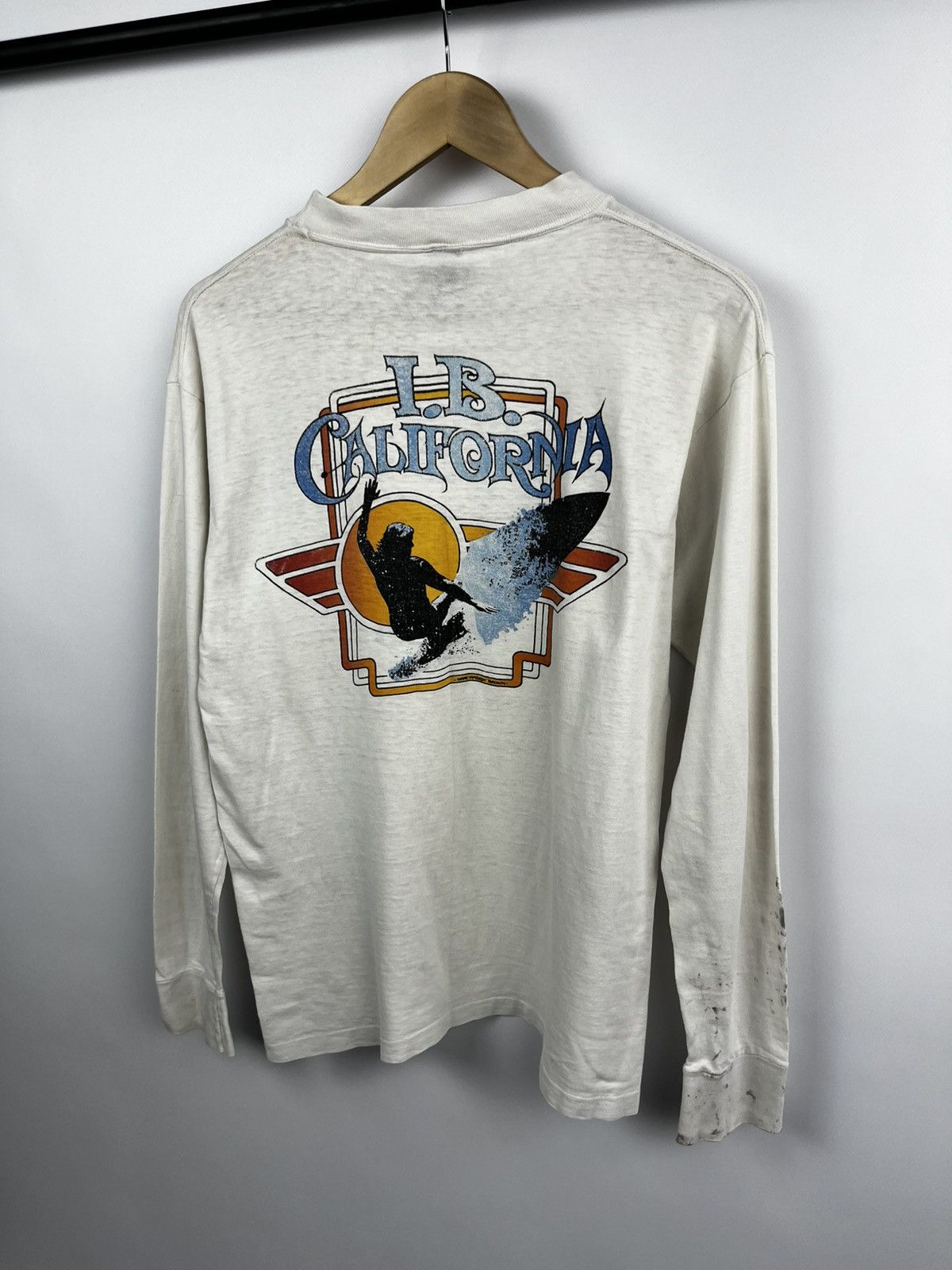 Vintage Vintage 70s California T Shirt (M) Cream Surf Graphic Size US M / EU 48-50 / 2 - 1 Thumbnail