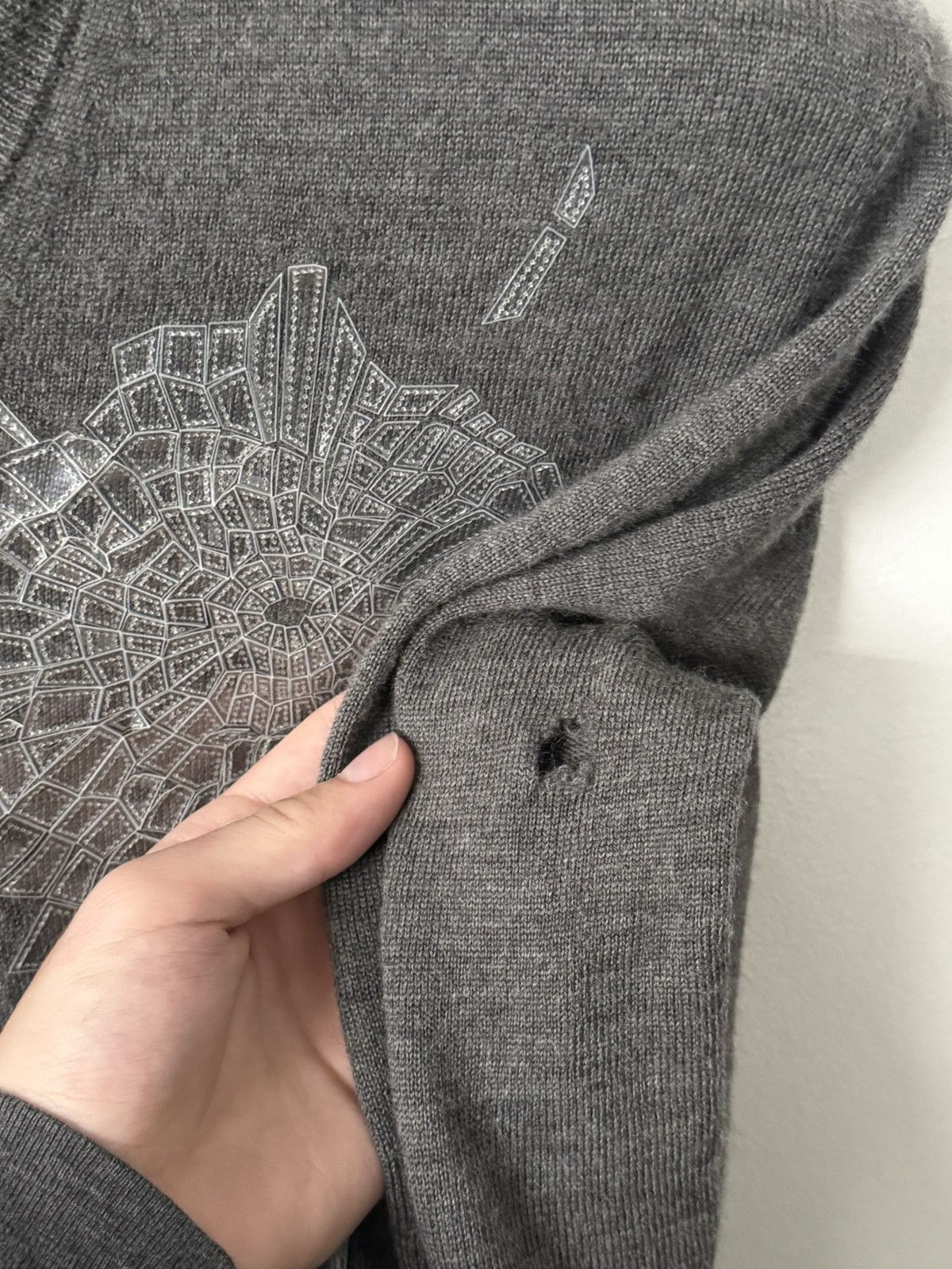 Dior Dior Homme FW08 Kris Van Assche Glass Sweater Size US XS / EU 42 / 0 - 6 Thumbnail